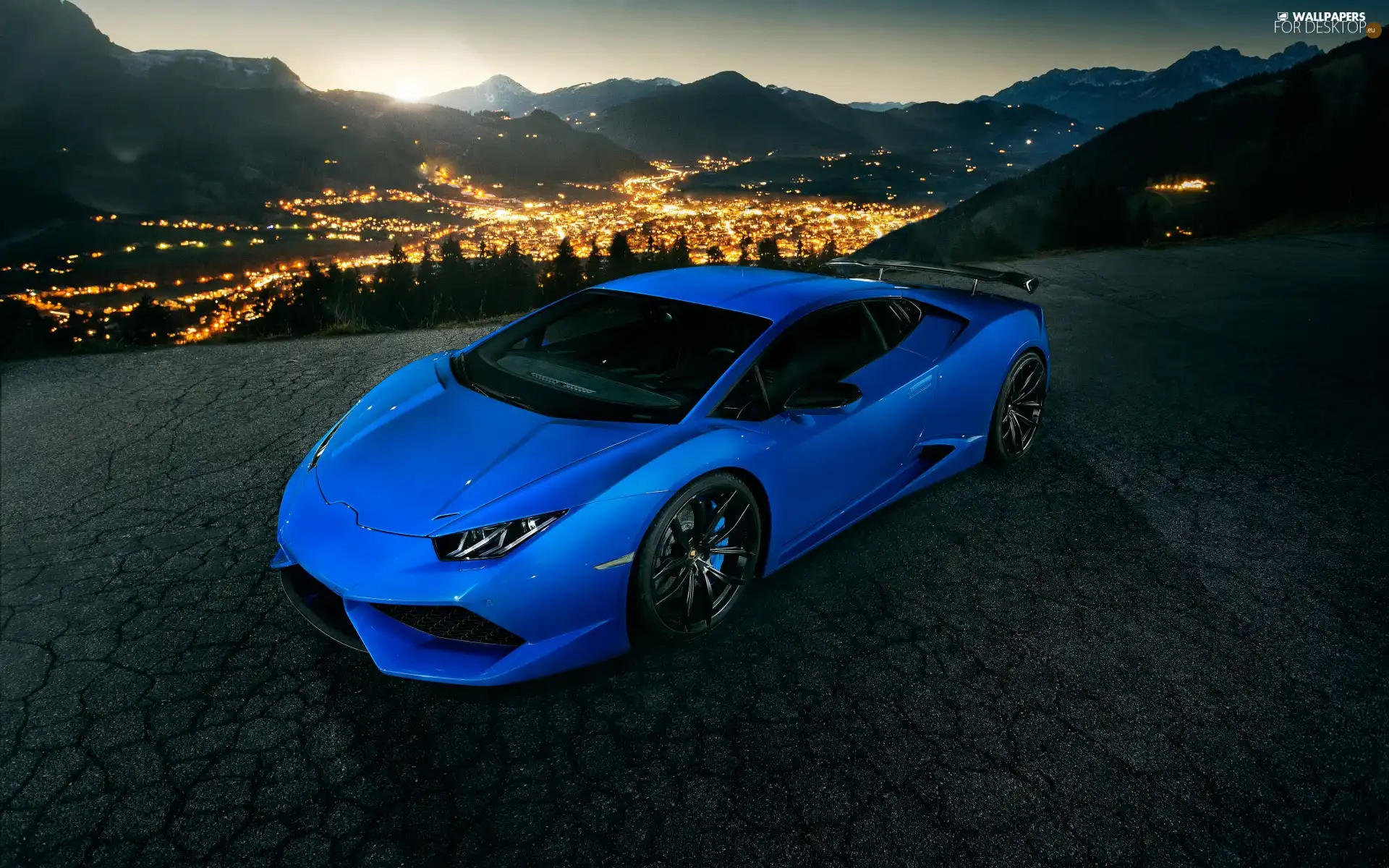 Blue, Lamborghini Huracan