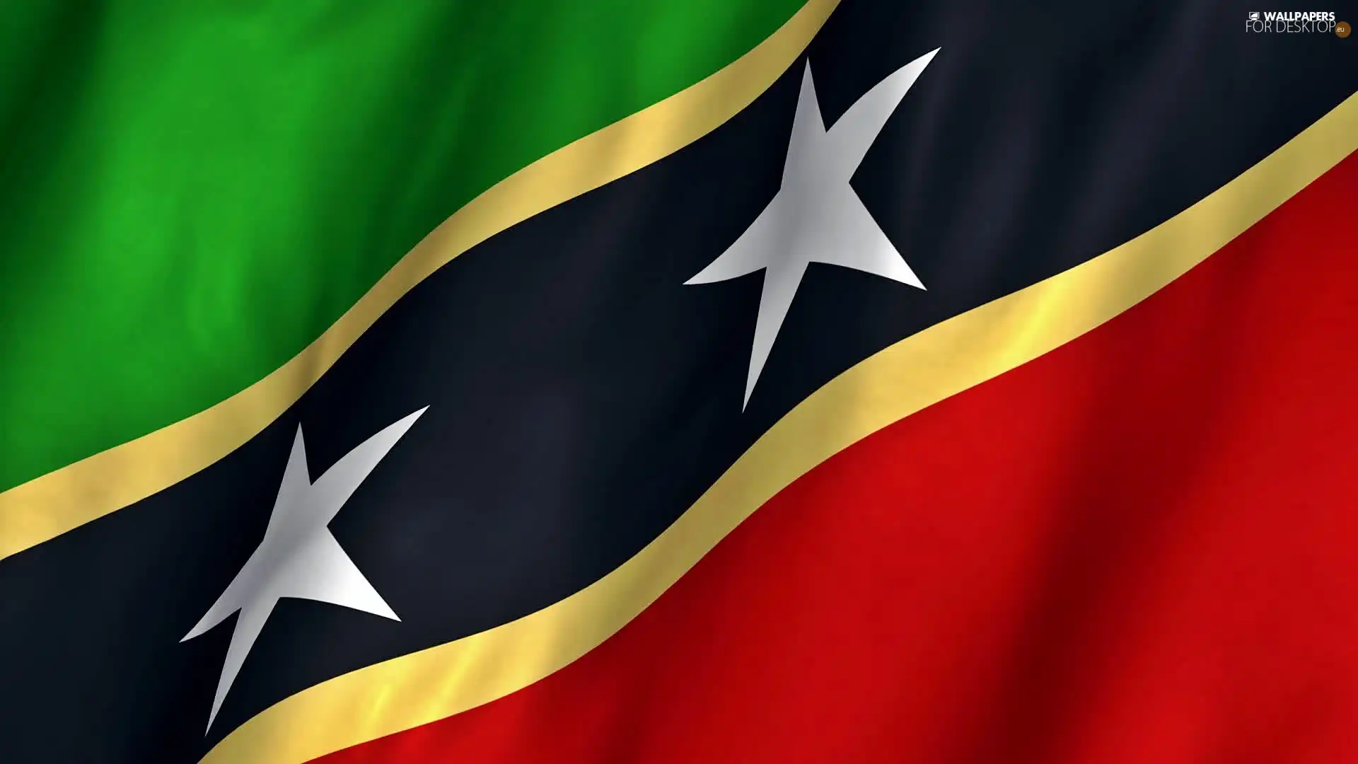 flag, Kitts, I Nevis, Saint