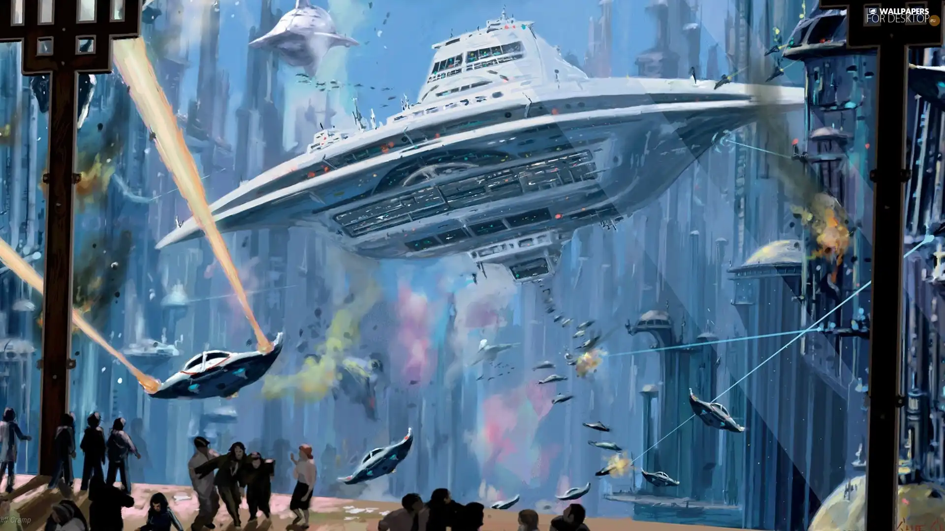 vehicle, People, invasion, cosmic