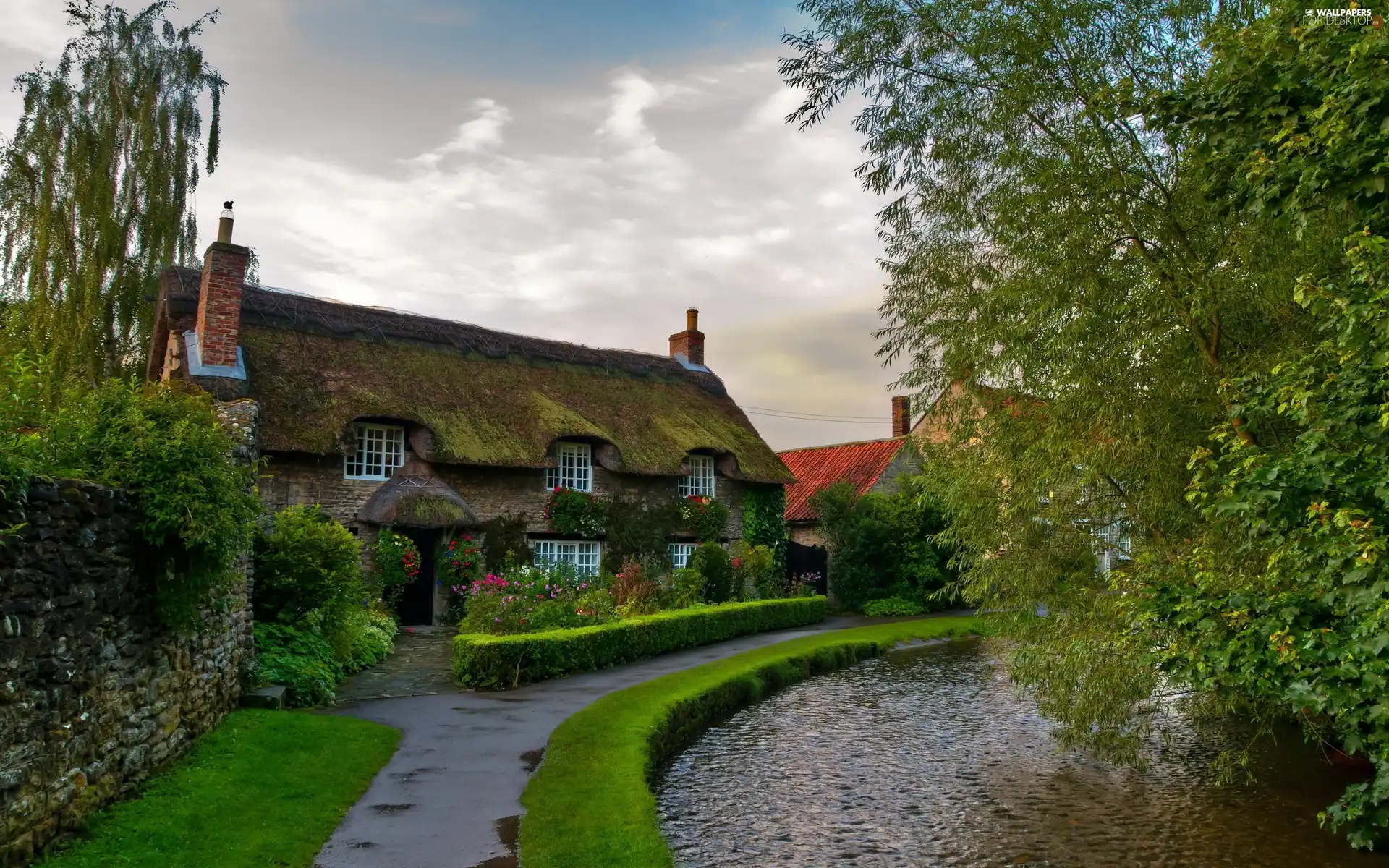 Ireland, house, thatch