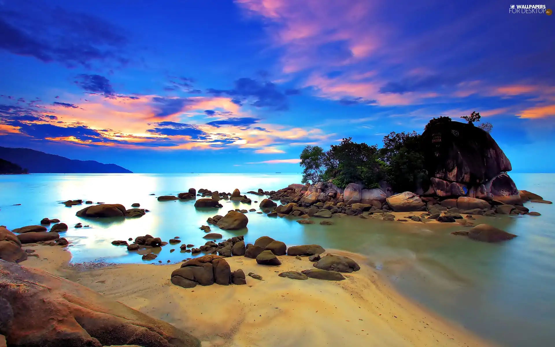 Island, Beaches, Stones, rocks, sea