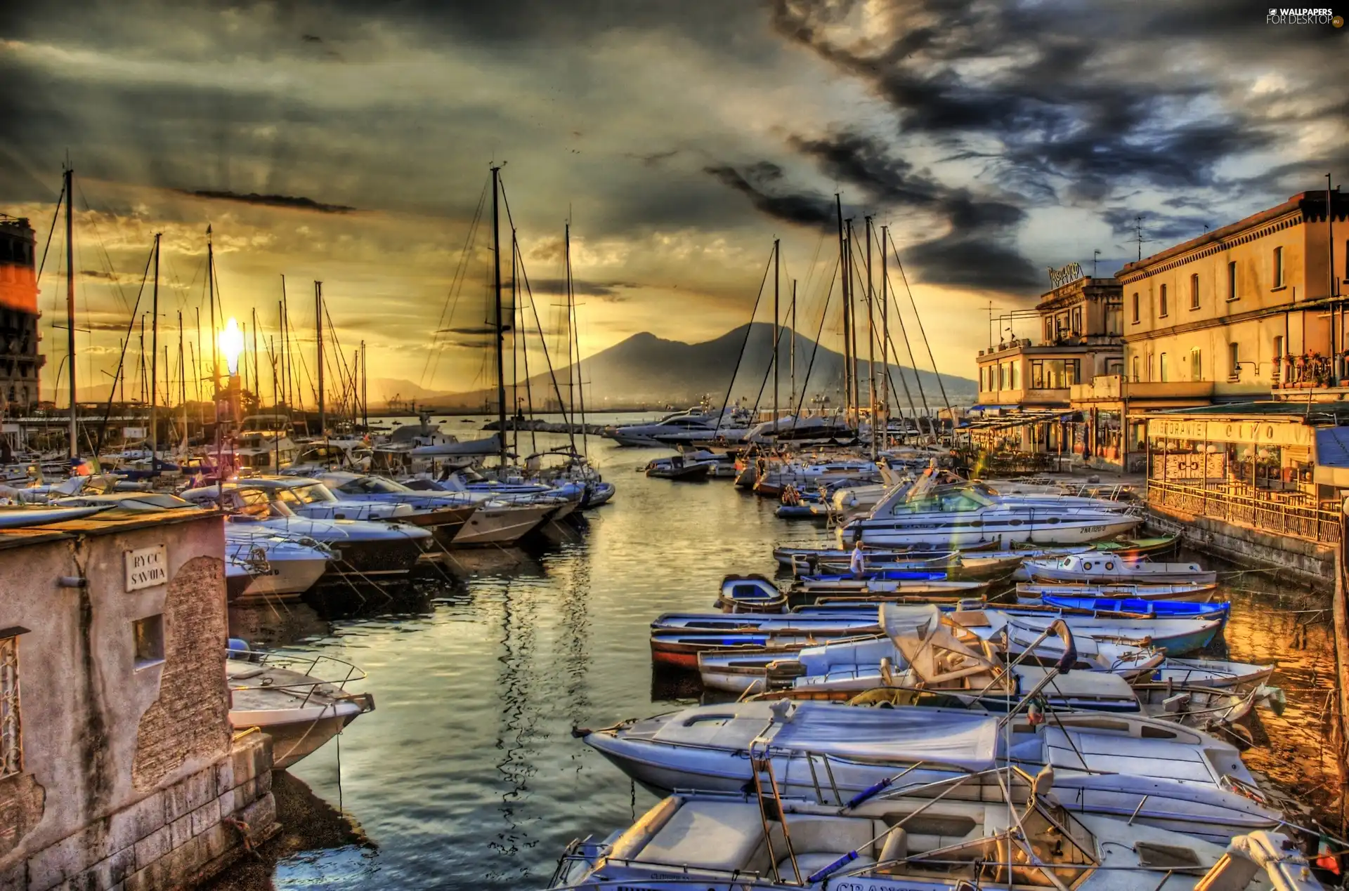 Harbour, Neapol, Italy, Boats