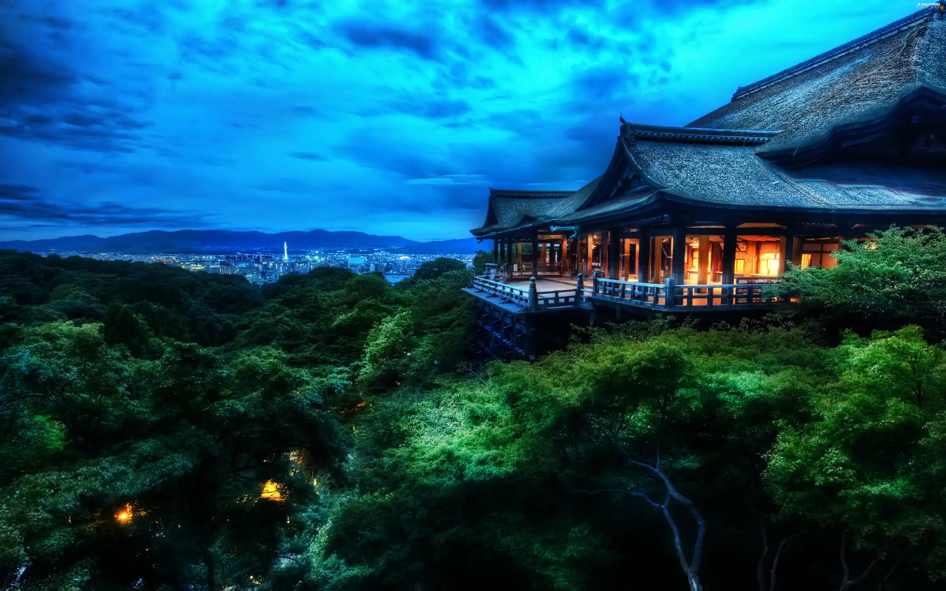 Hill, Kyoto, Japan, temple