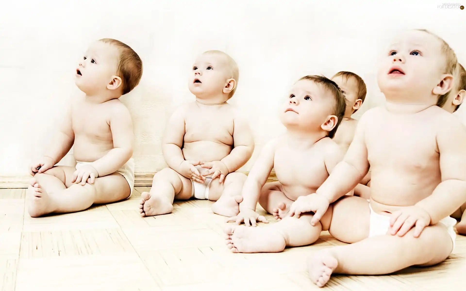 staring, kids
