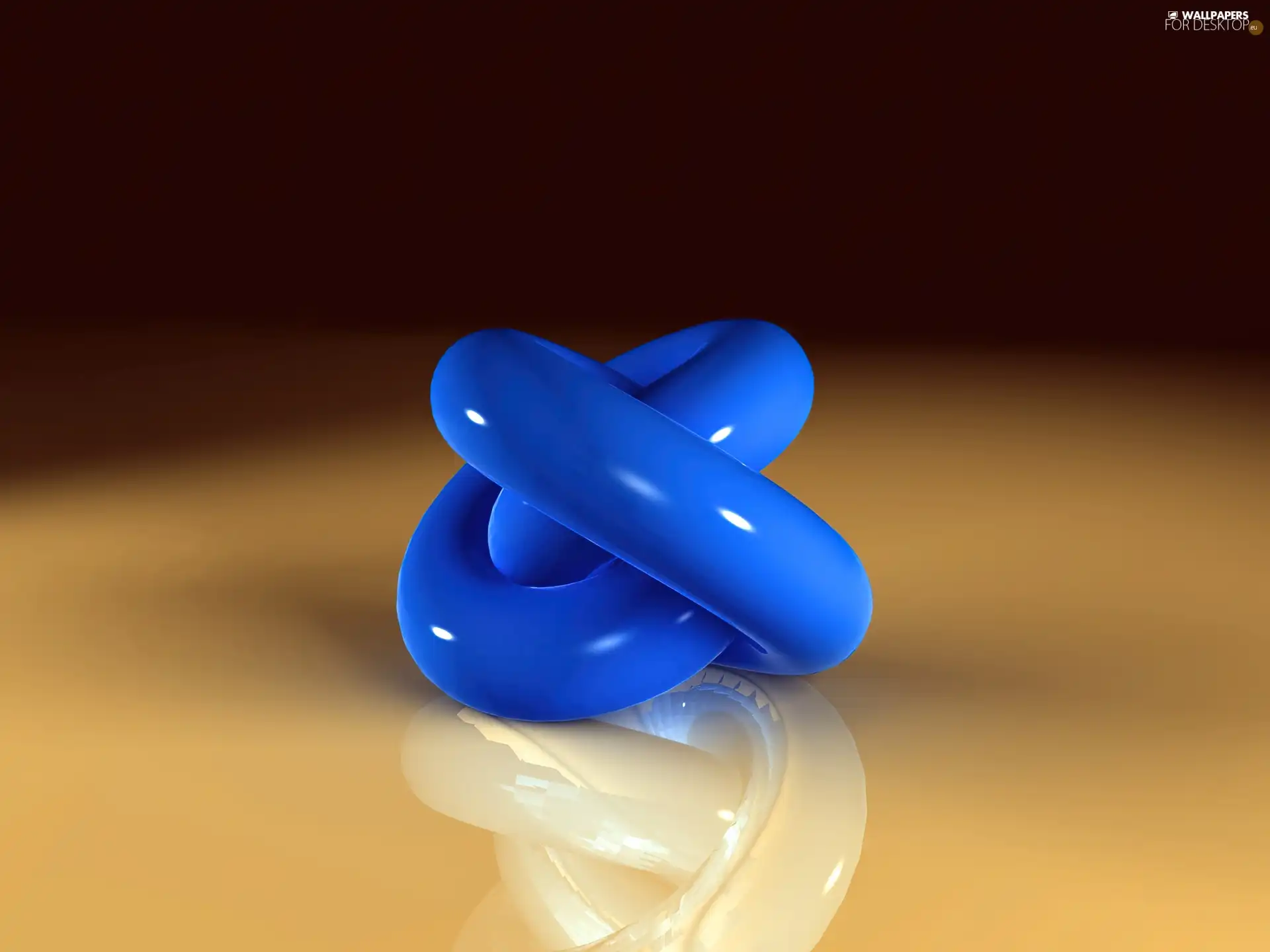 knot, abstraction, blue