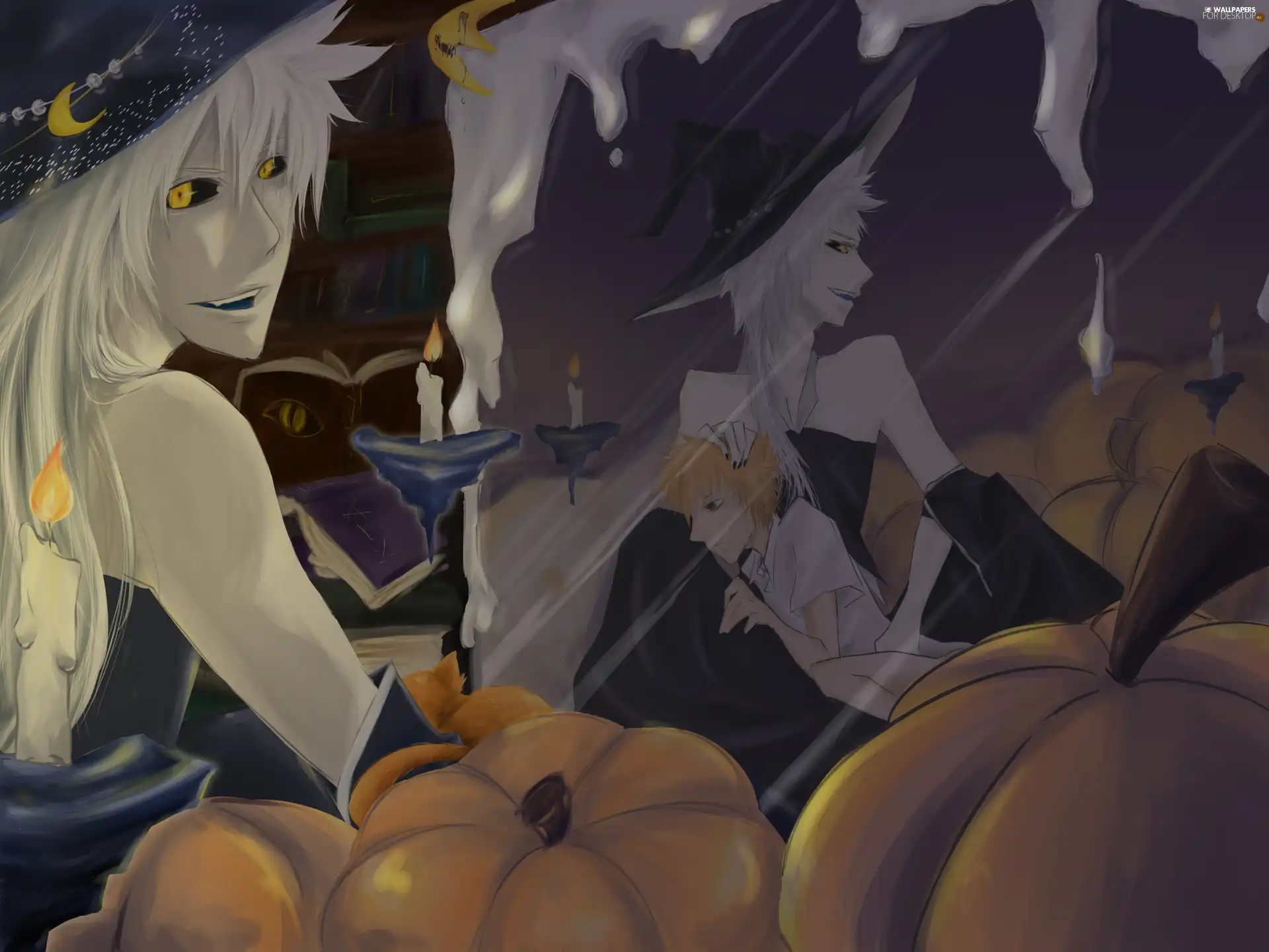 Shirosaki, hollow, Kurosaki, Hallowen, Ichigo, Hichigo