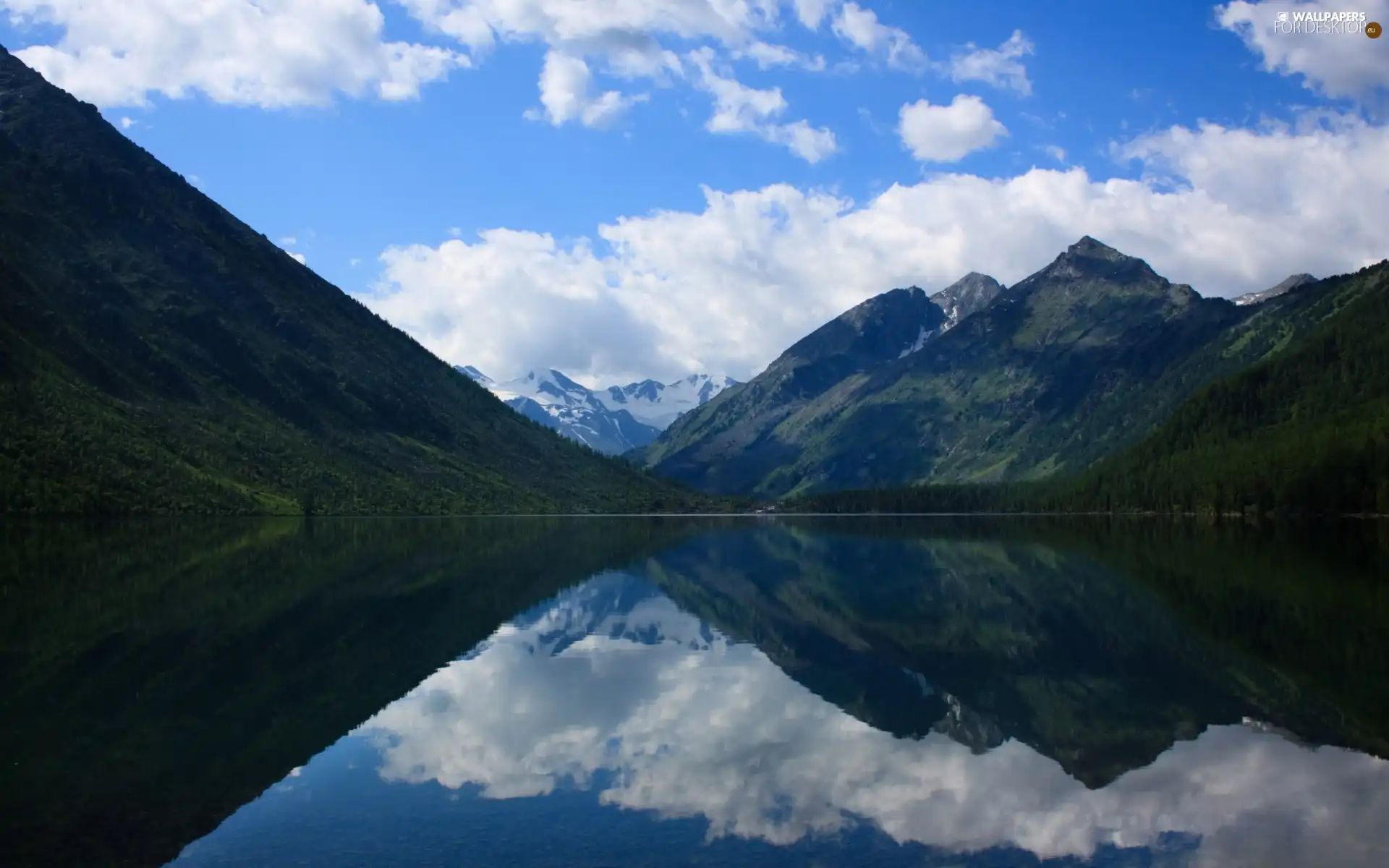 lake, Mountains, Sky