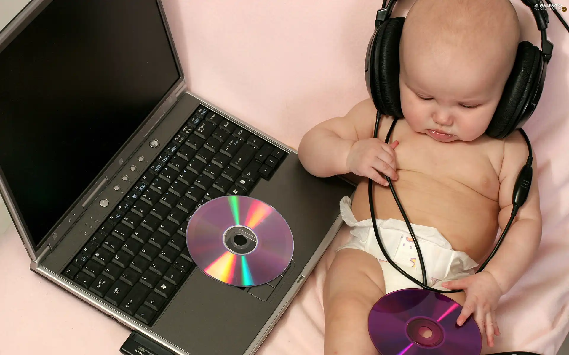 laptop, Kid, DJ