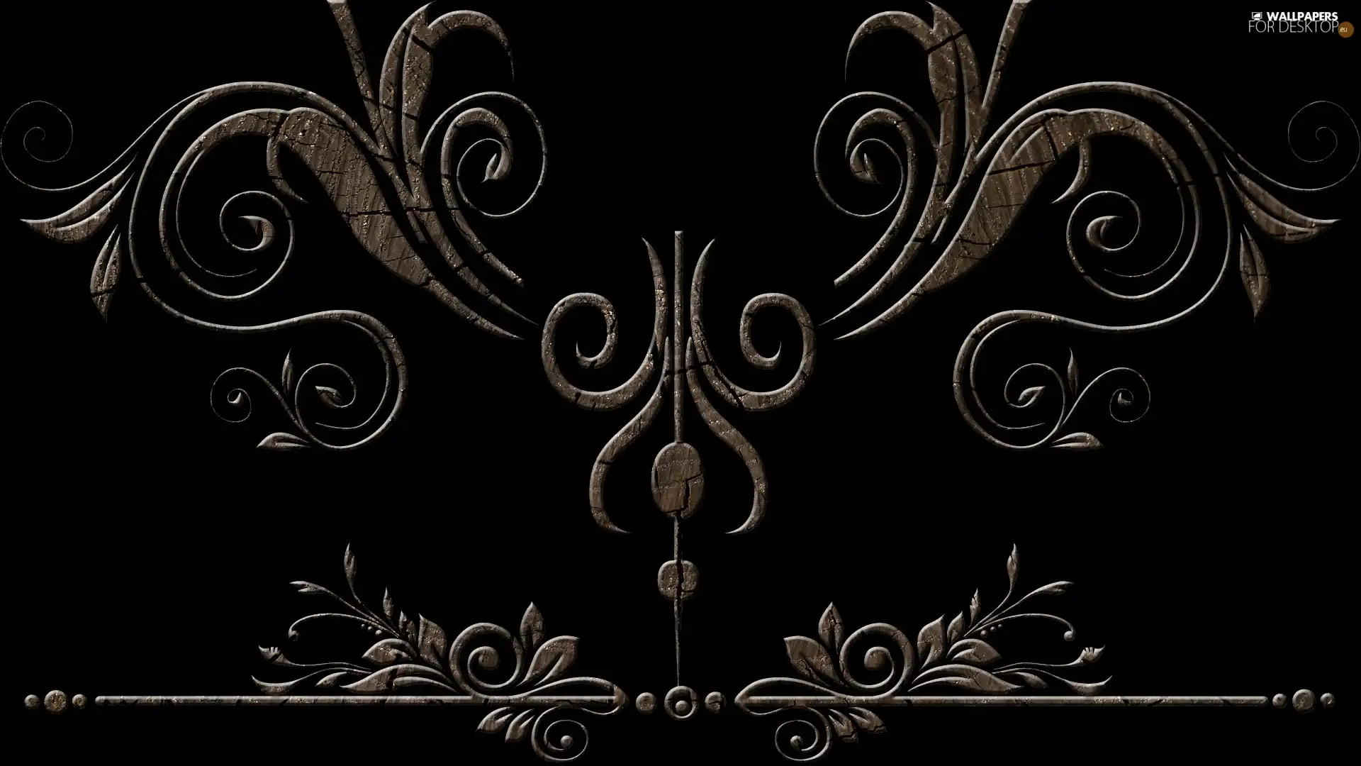 Leaf, photoshop, shine, ornament, Wood