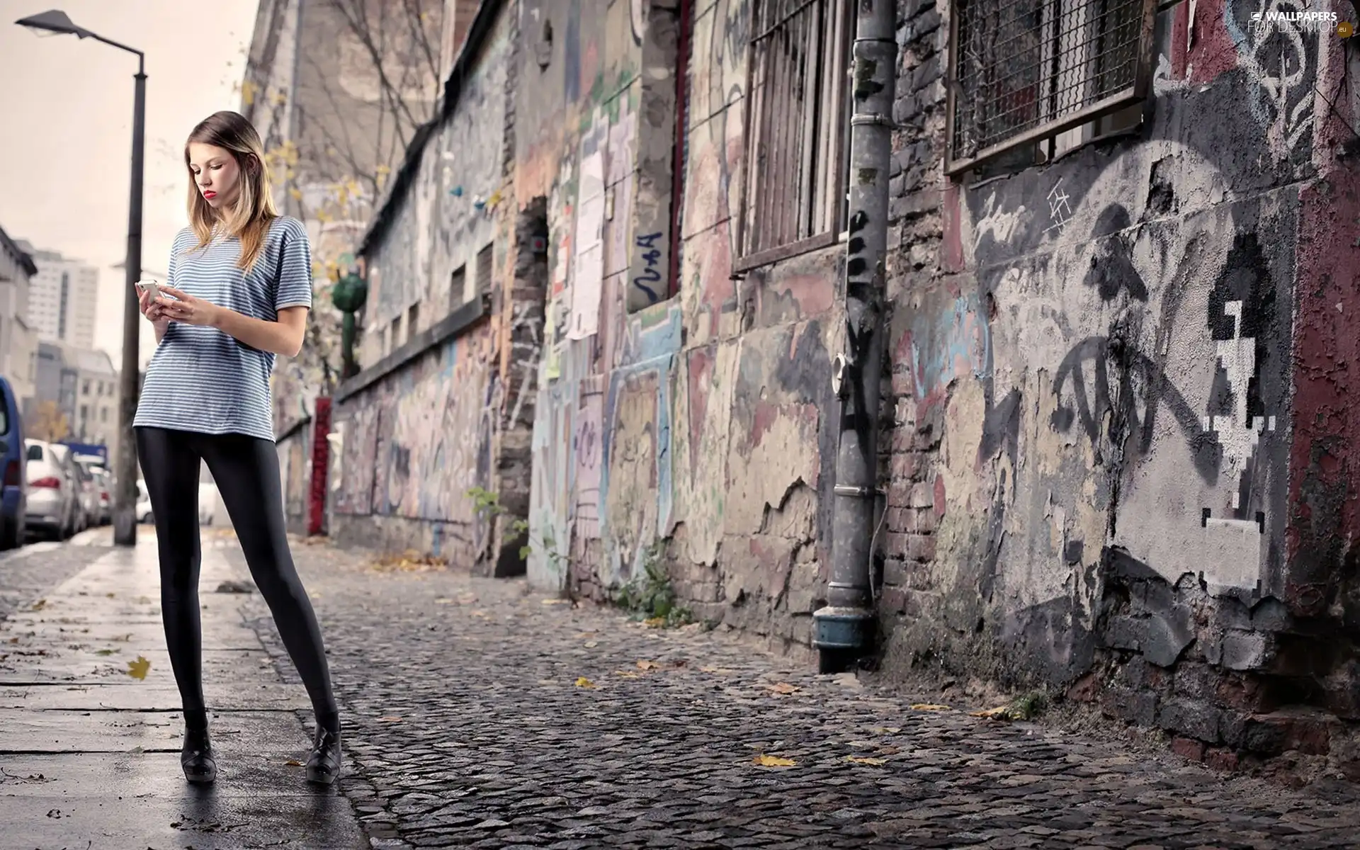 leggings, girl, Telephone