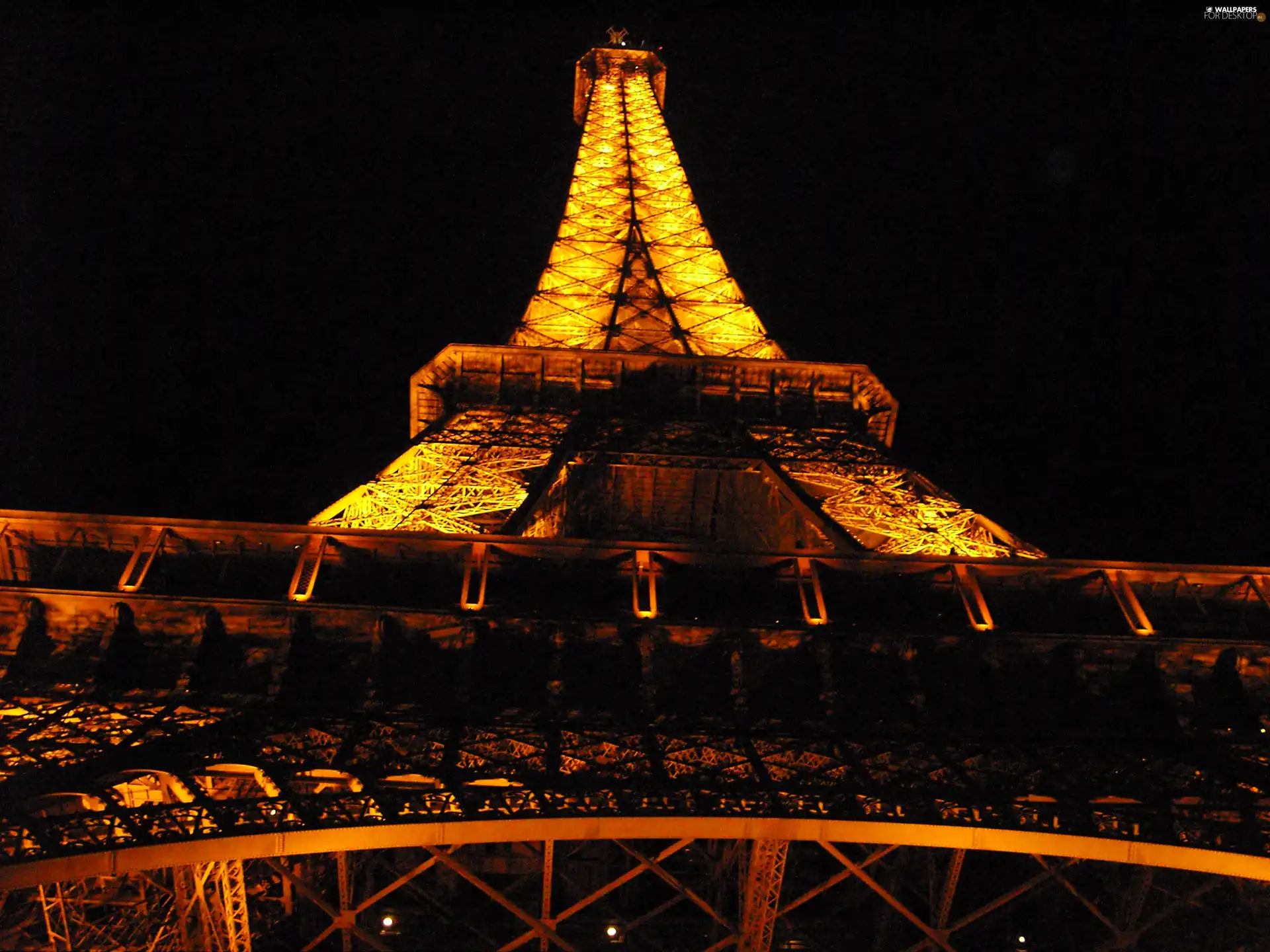 France, Night, light, Eiffla Tower
