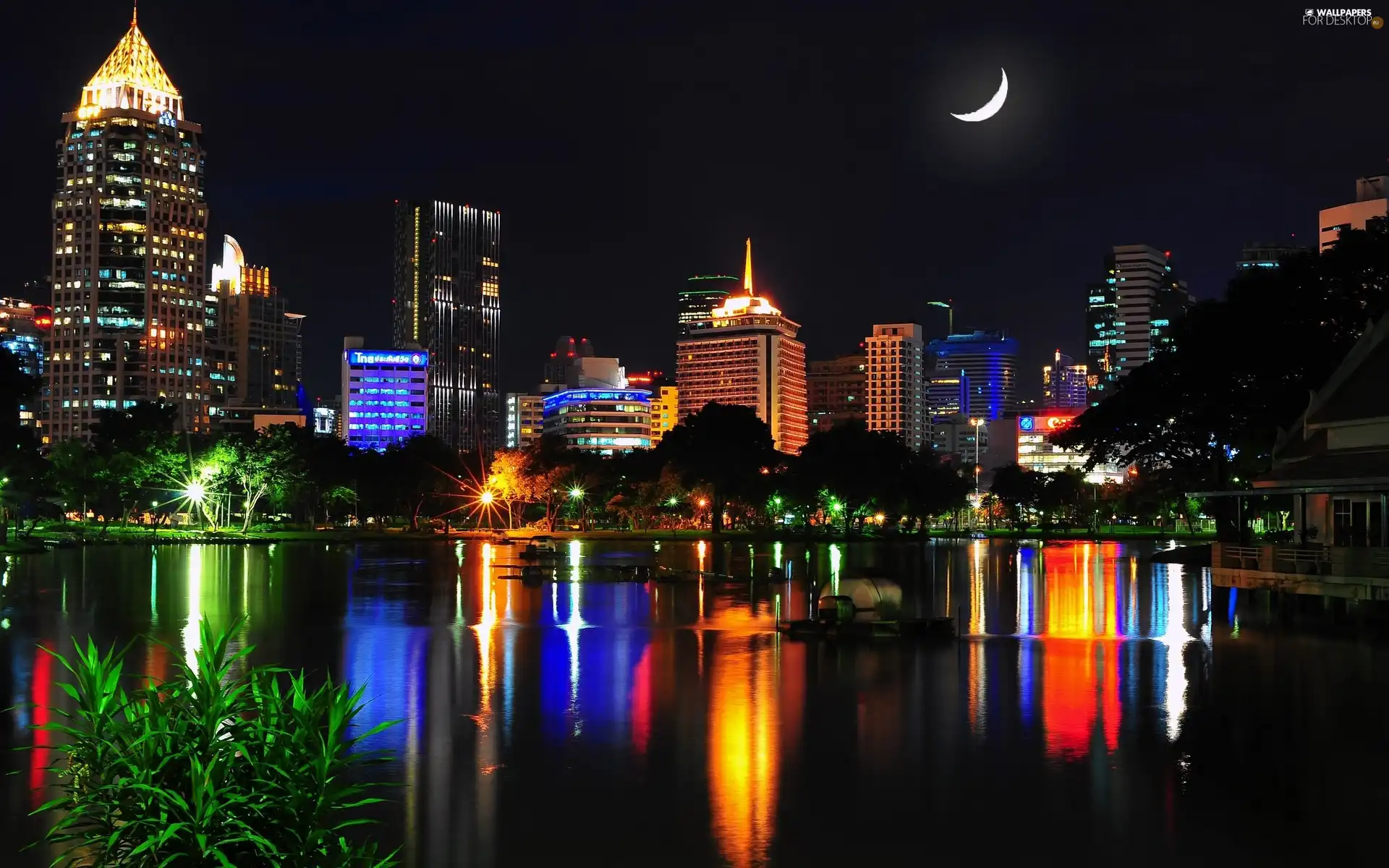 panorama, Town, Bangkok