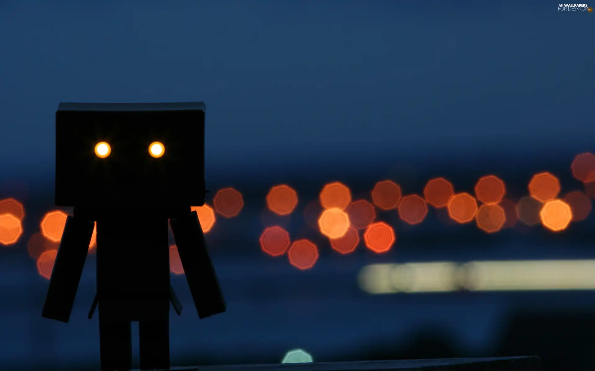 alien, light, lighthouse, Danbo