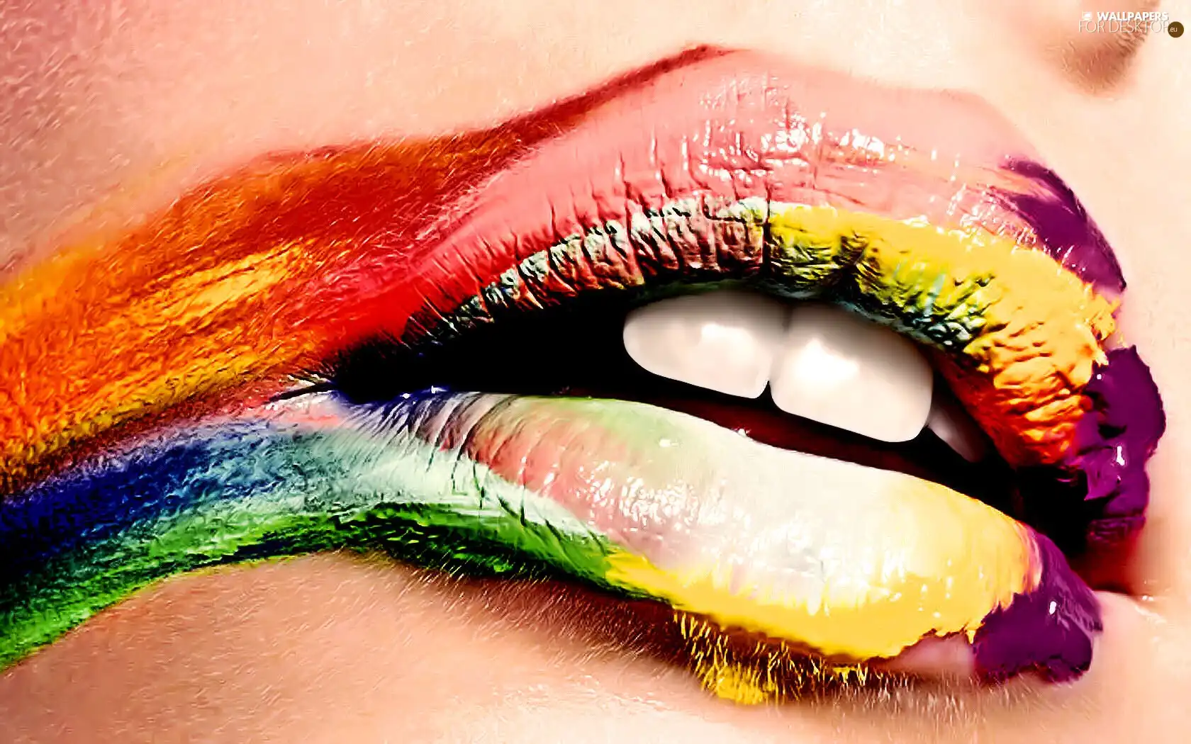 lips, Women, color