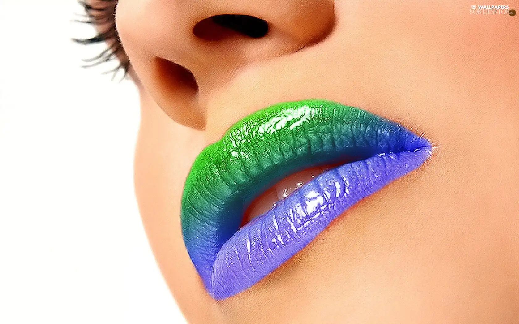 lips, Women, color