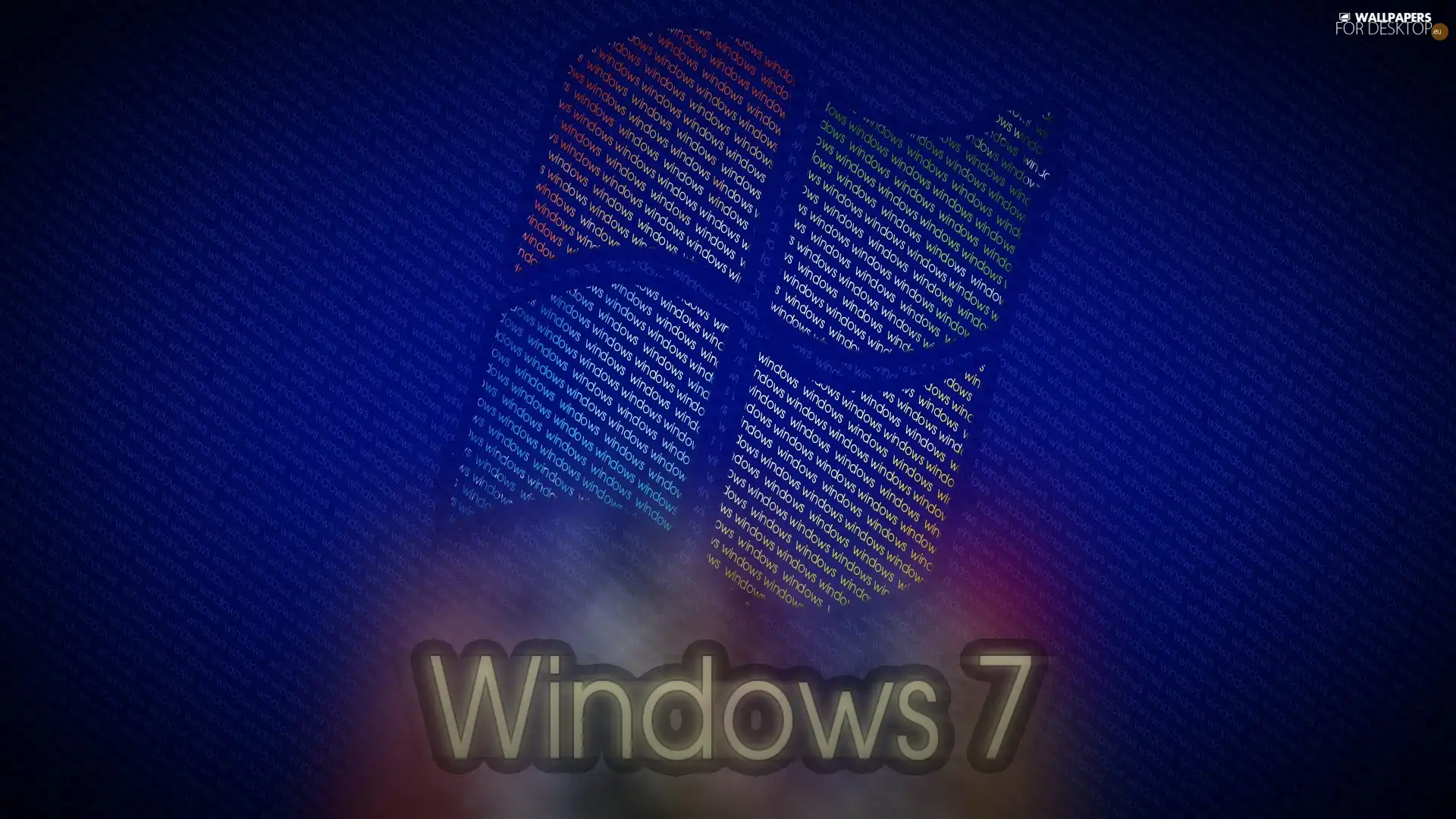 Windows 7, operating, logo, system