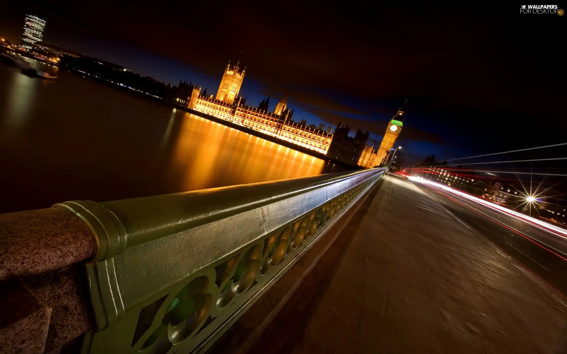 bridge, Big Ben, London, View