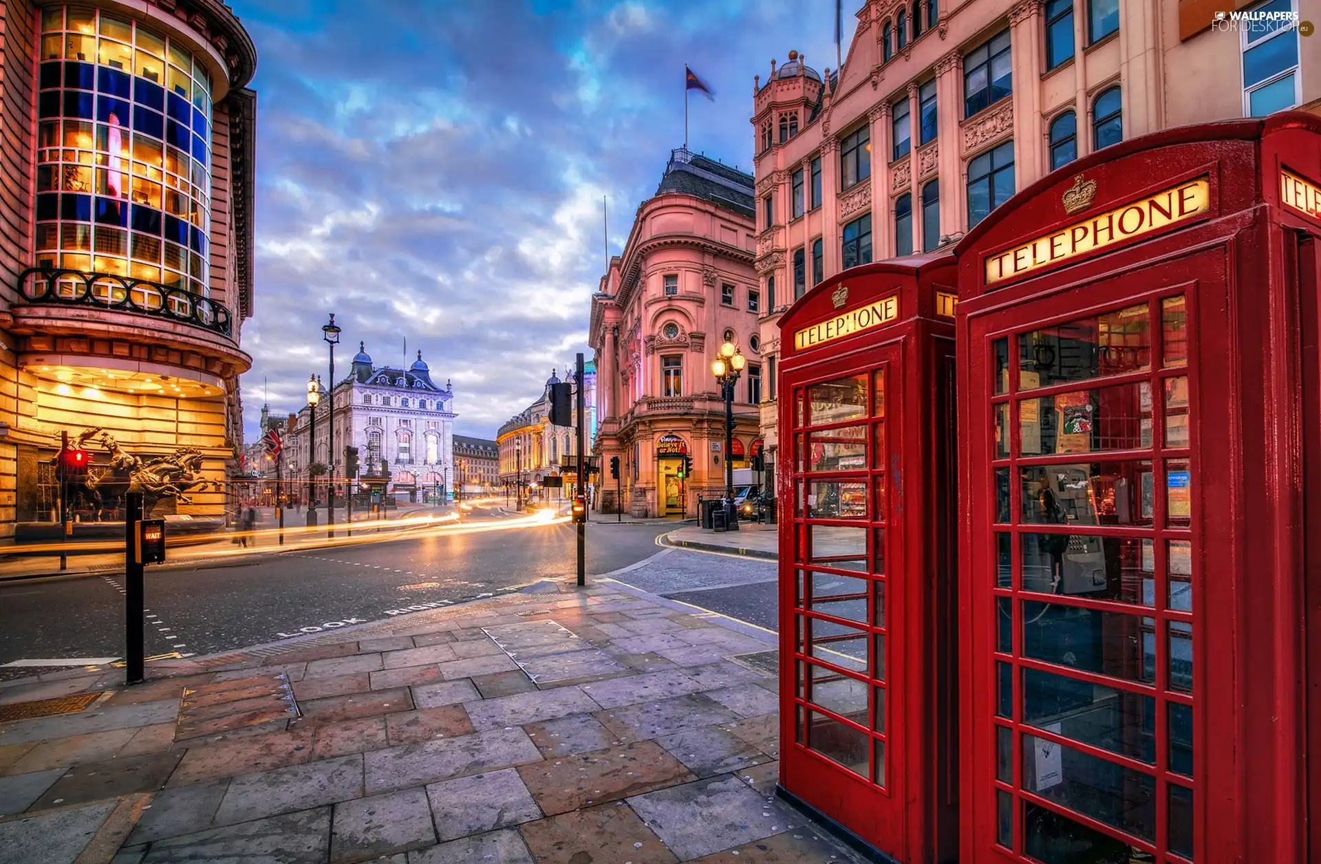 London, England, booths, Call, Street
