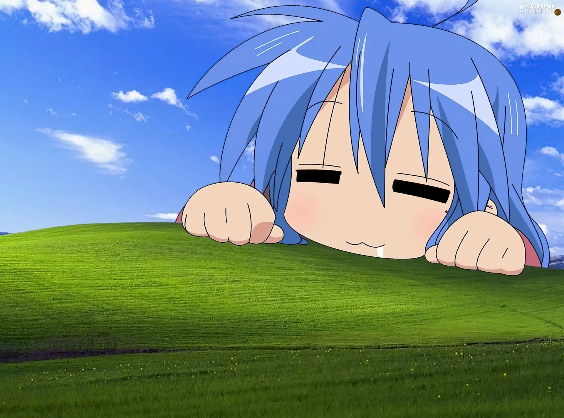 windows, Konata, Lucky Star