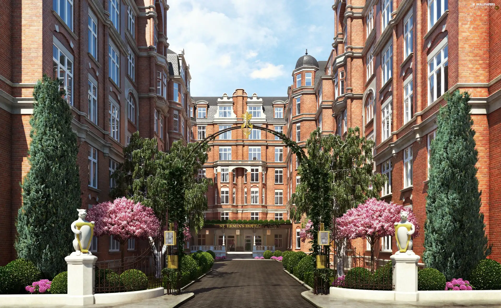 Hotel hall, London, Luxury