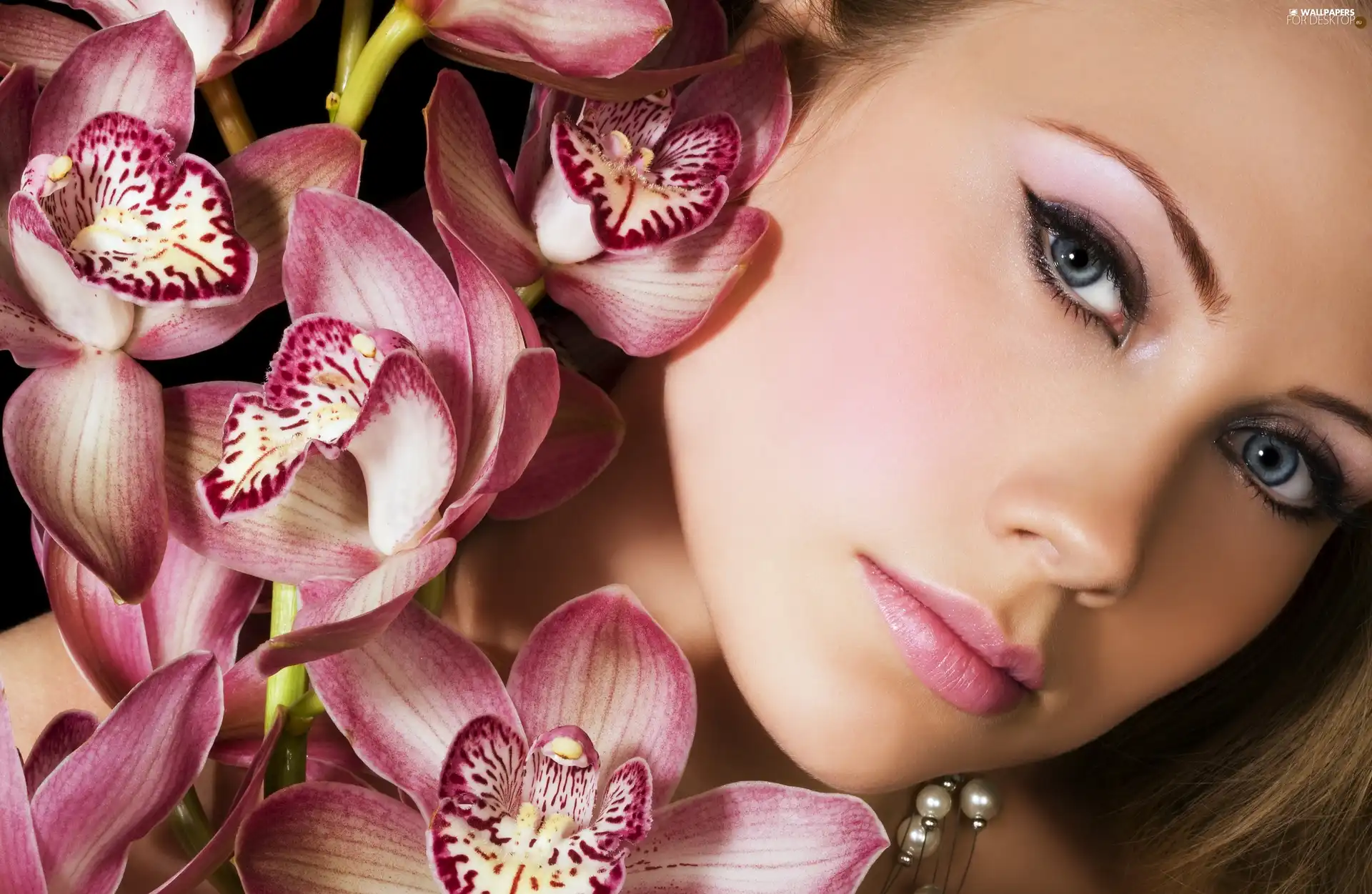 orchids, Women, make-up