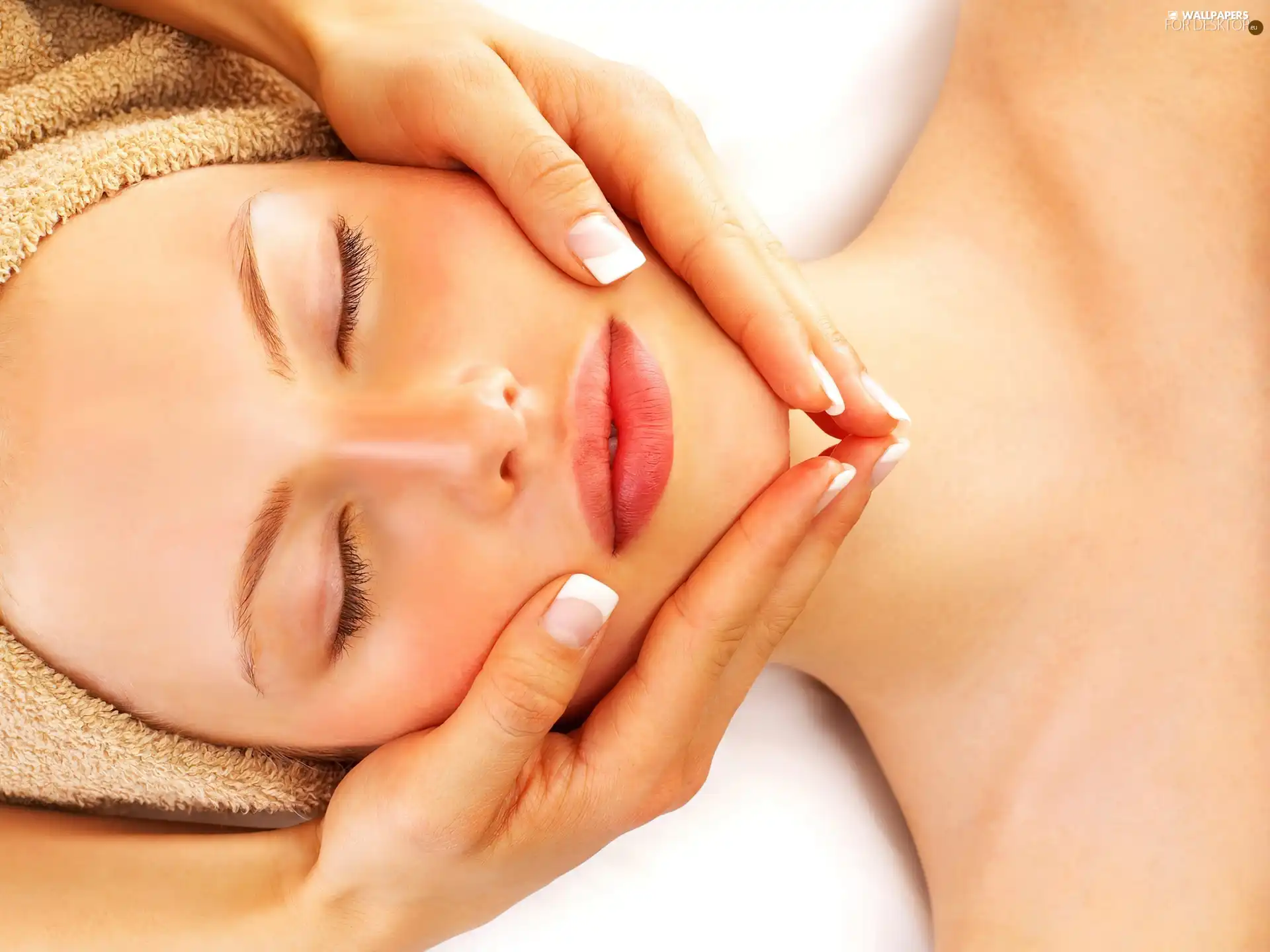 massage, face, Womens