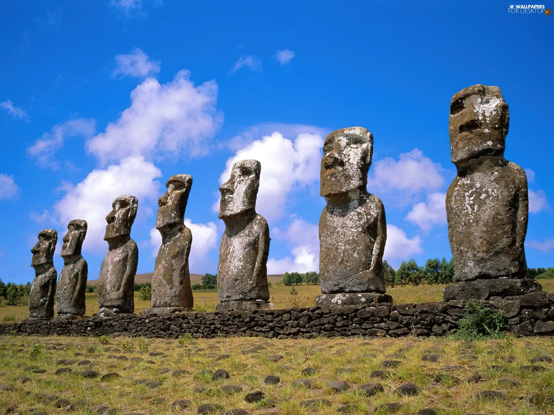 Easter Island, statues, Moai