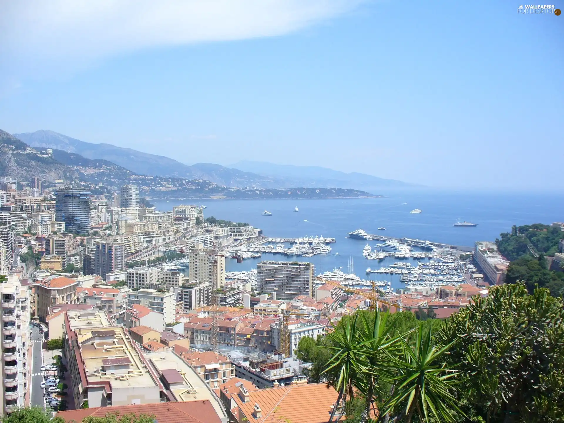 Monaco, panorama, town