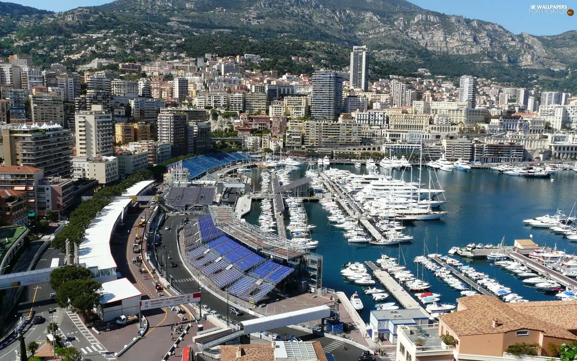 Monaco, panorama, town