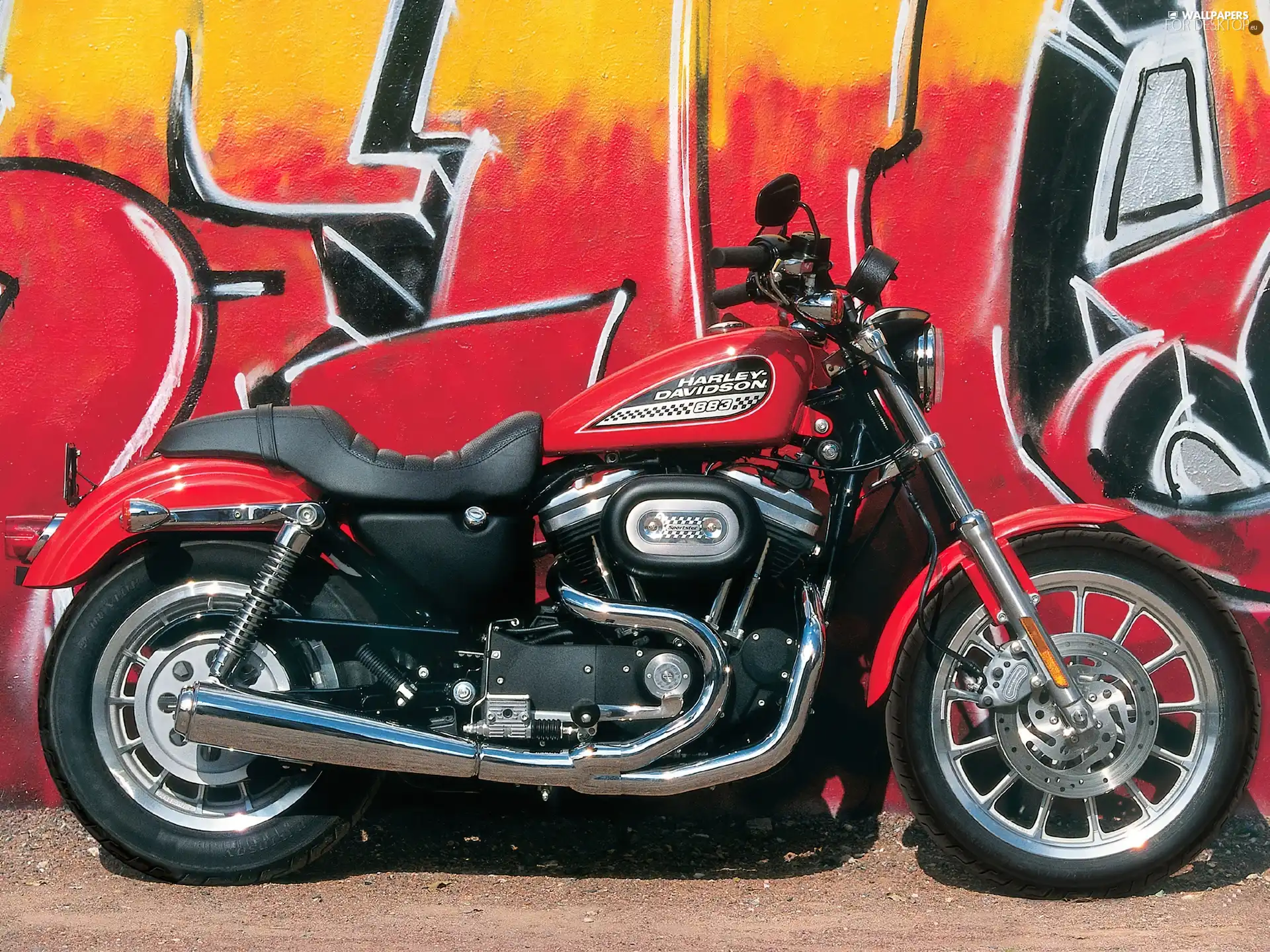 motor-bike, Harley-Davidson Sportster 883R, classic