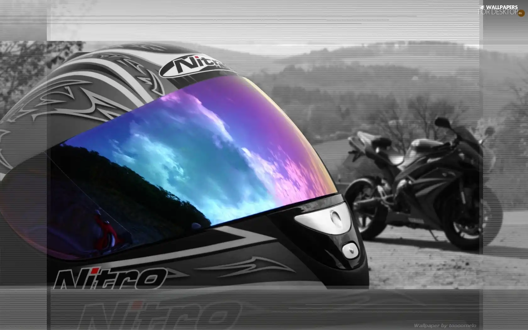 motor-bike, helmet