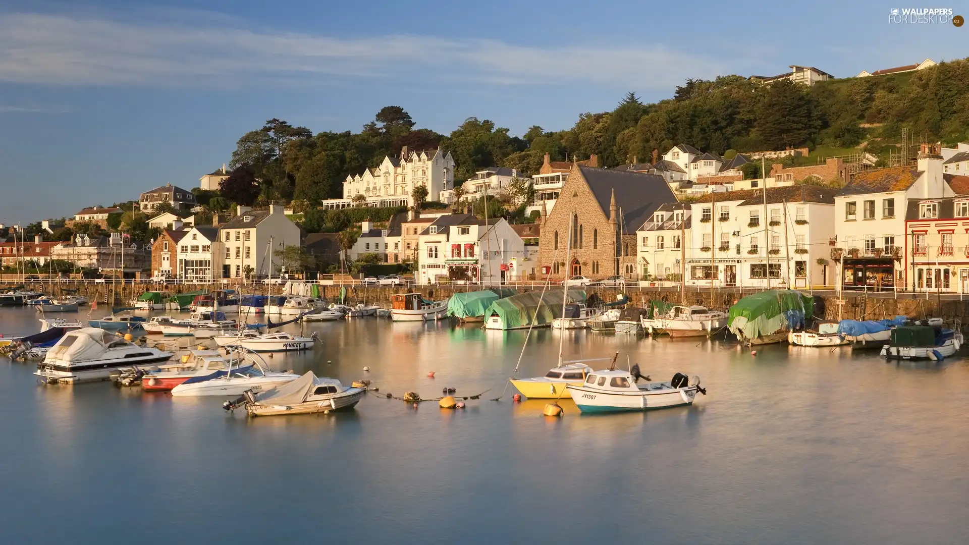 sea, boats, motorboat, Coast