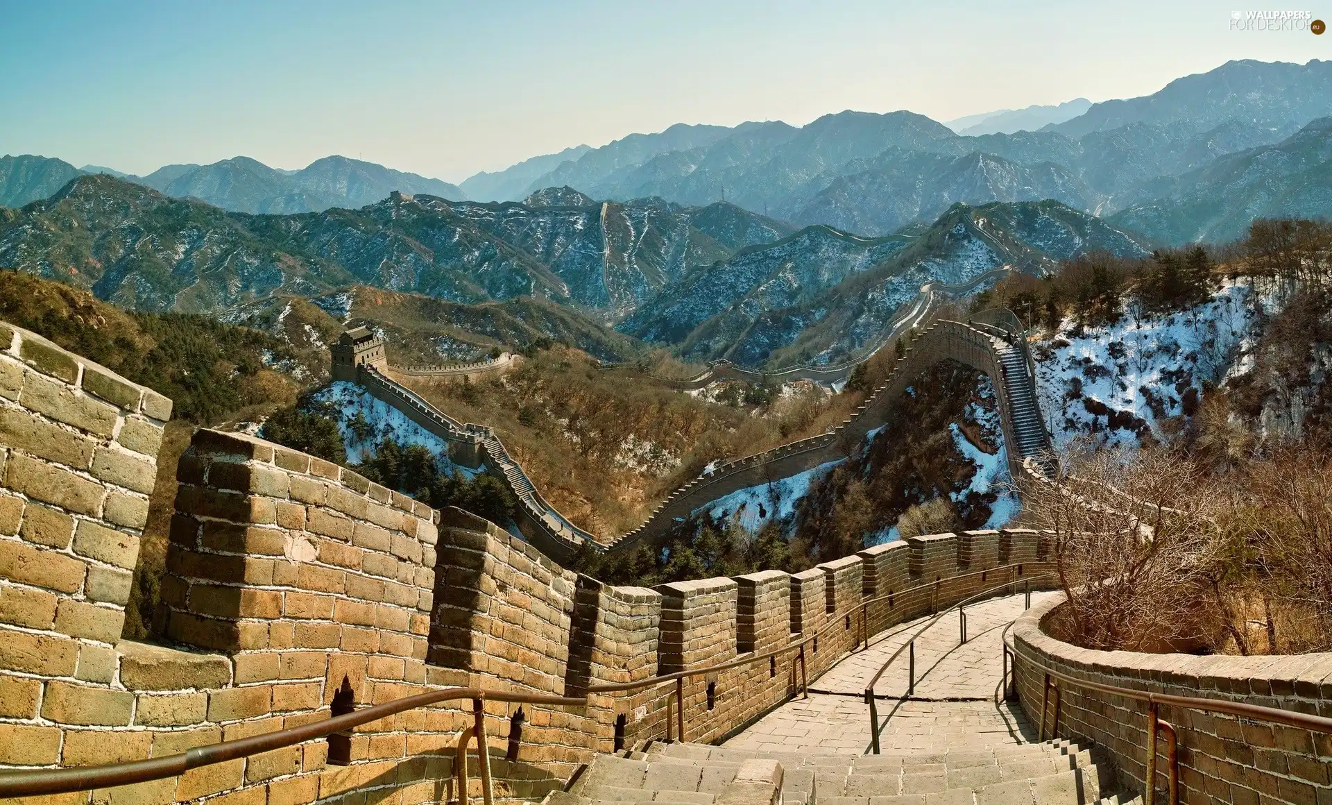 China, Great Chinese Wall, Mountains
