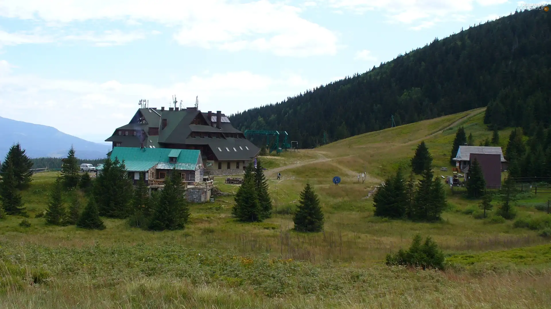 shelter, Zywiec Beskid, Mountains, Hall Miziowa