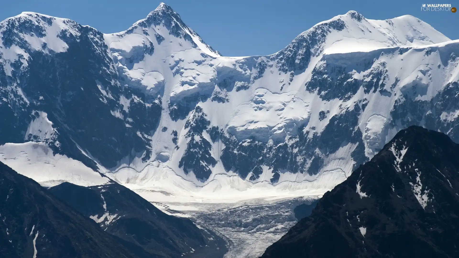 Mountains, Snowy, peaks