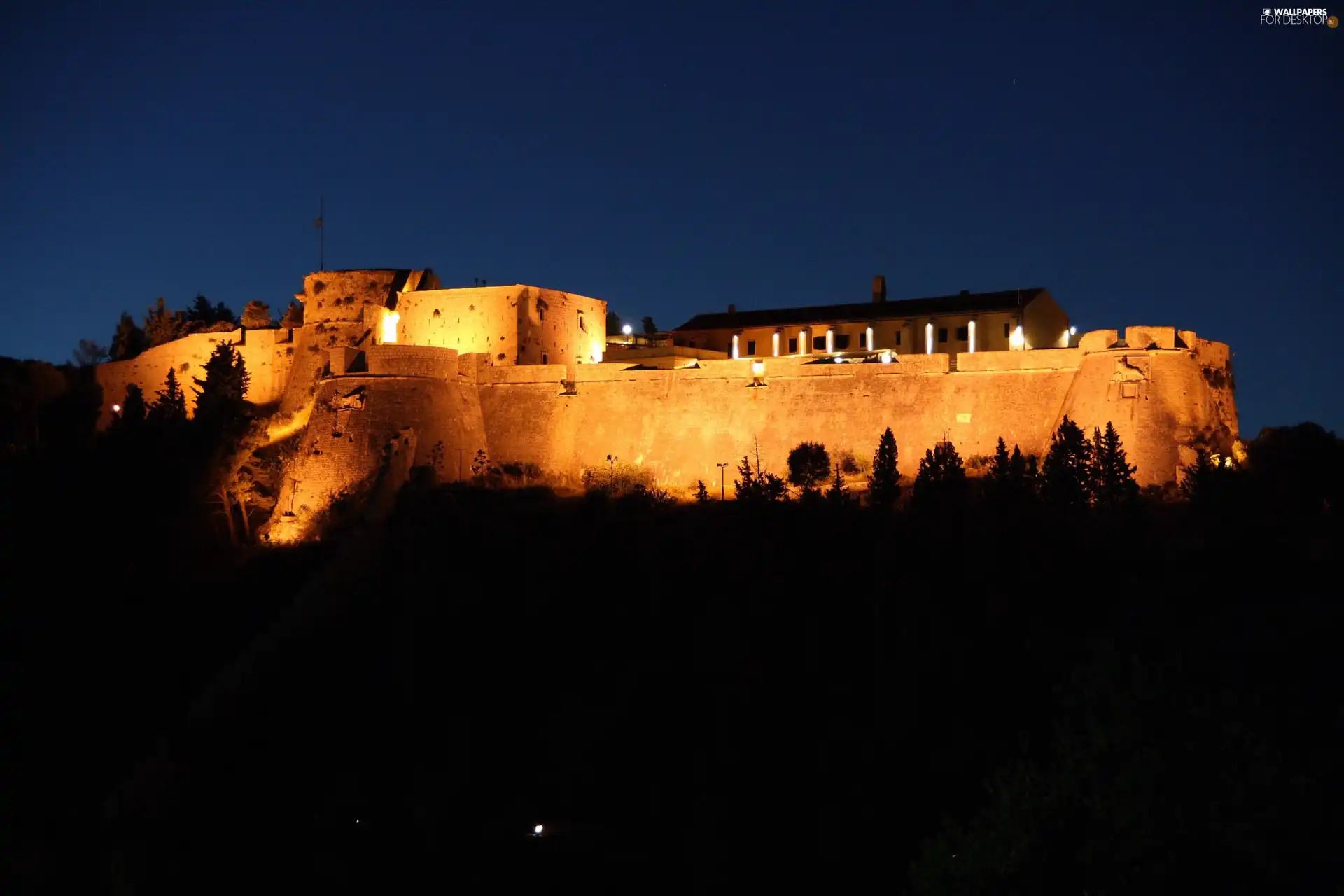 fortress, Coartia, Night, Spanjola