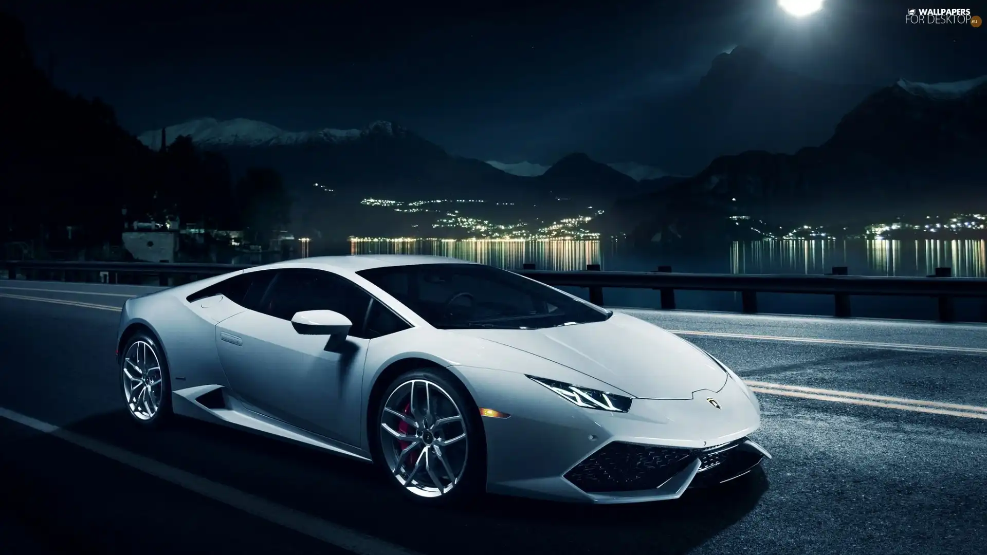 Night, Lamborghini, Huracan