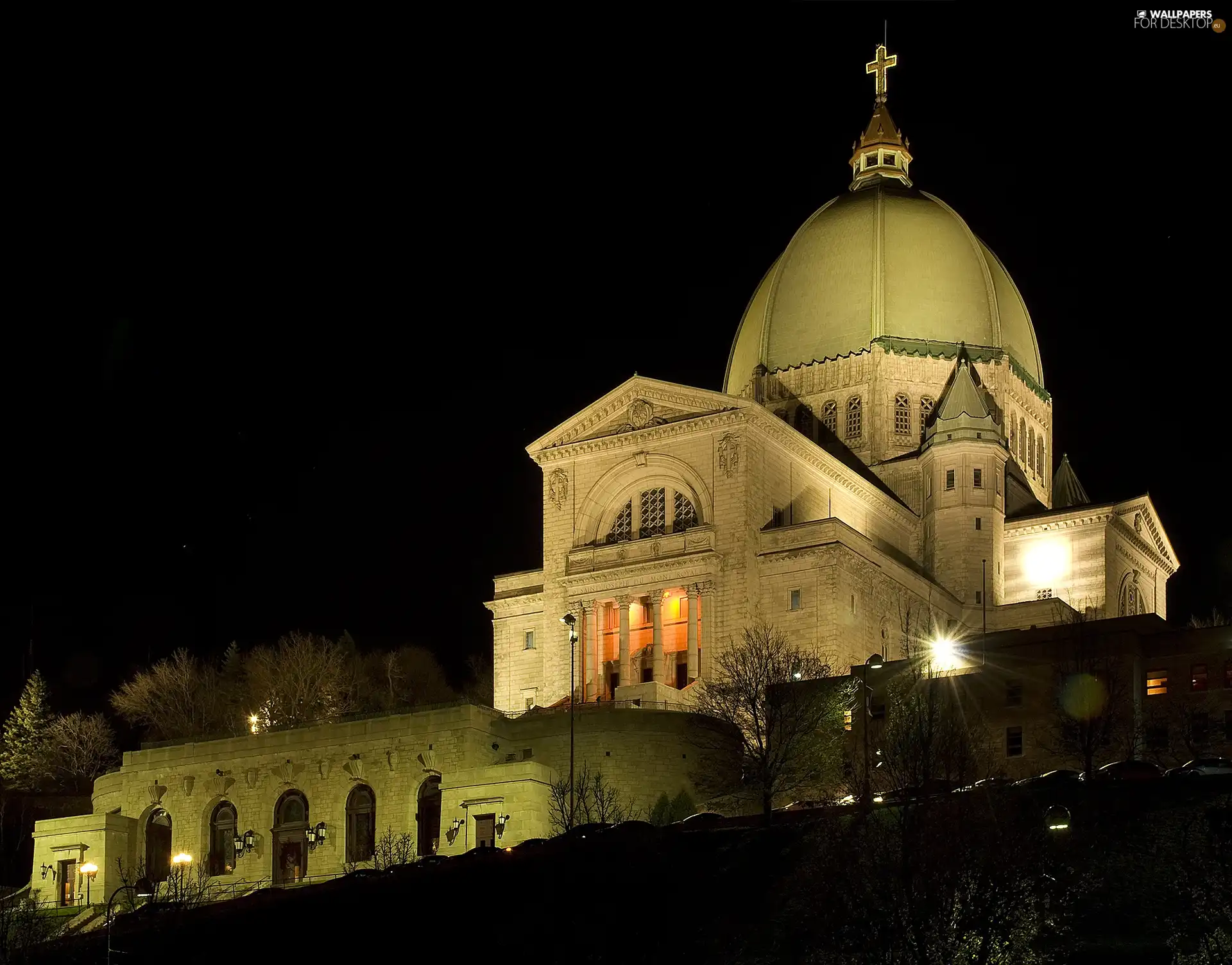 Montreal, St. Joseph, Night, oratorio