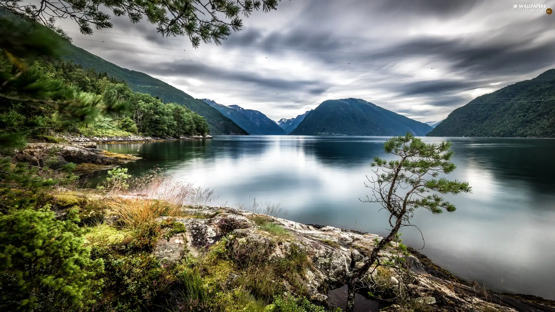 Norway, Mountains, lake