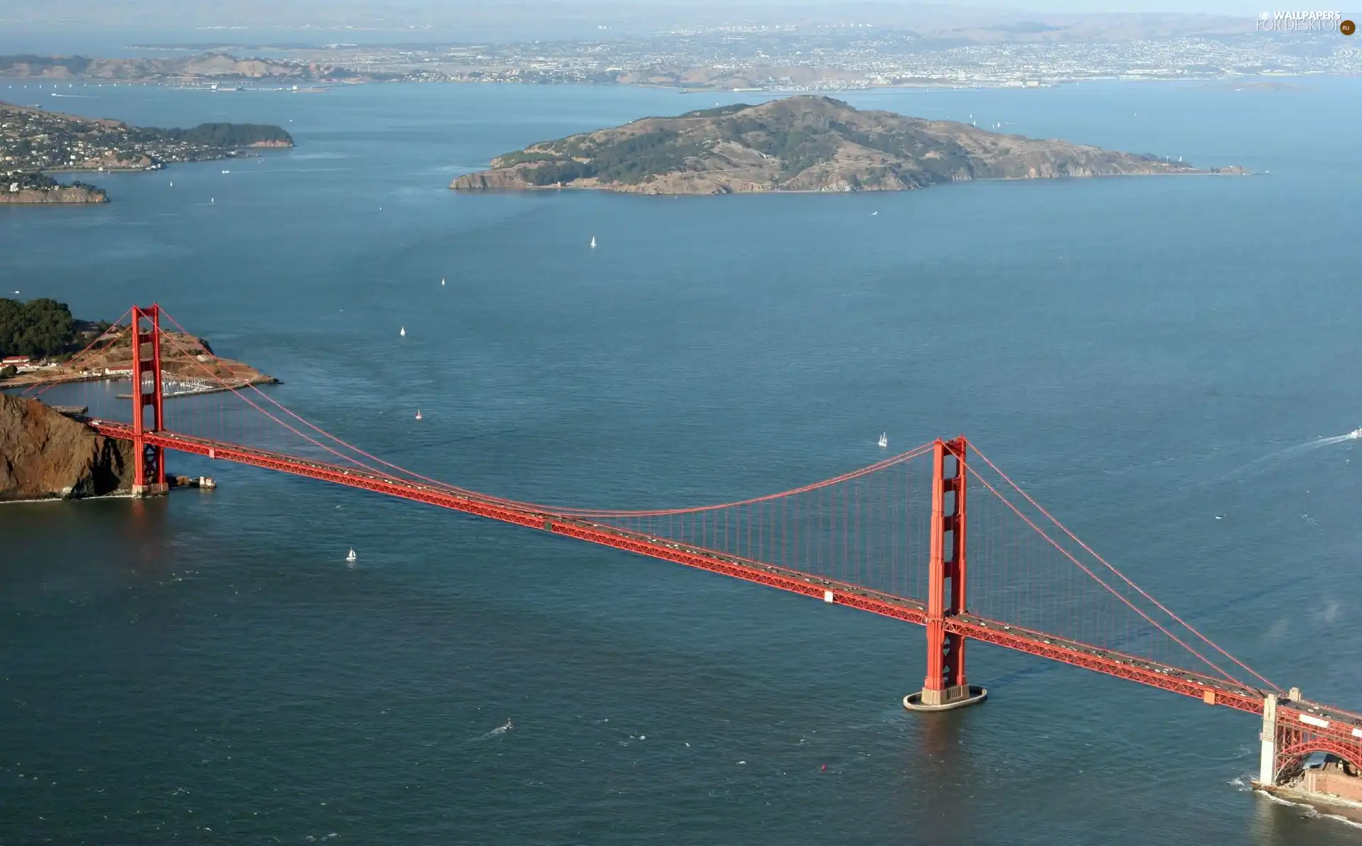 Islands, The Golden Gate Bridge, Ocean