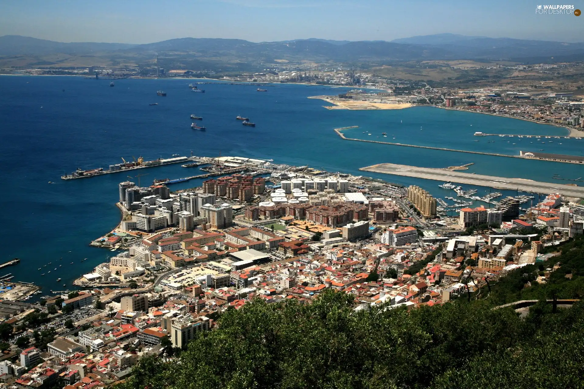 town, Great Britain, panorama