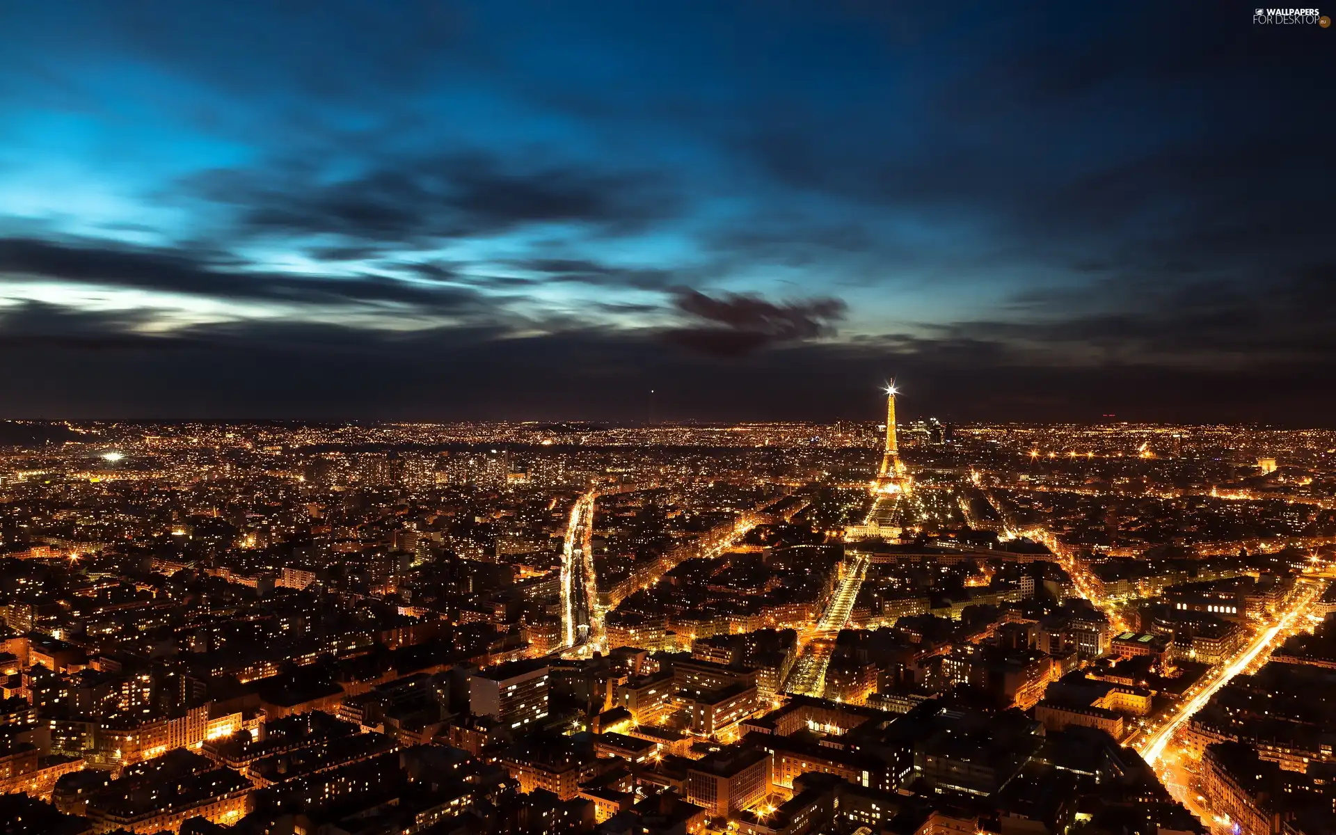 Paris, Town, Night