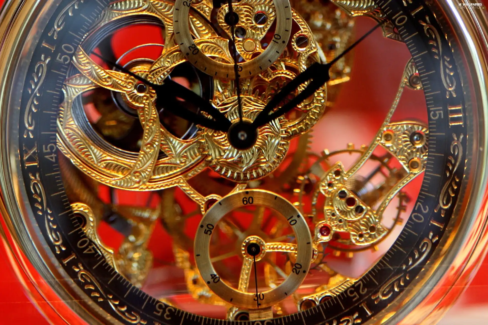 part, Clock, Golden