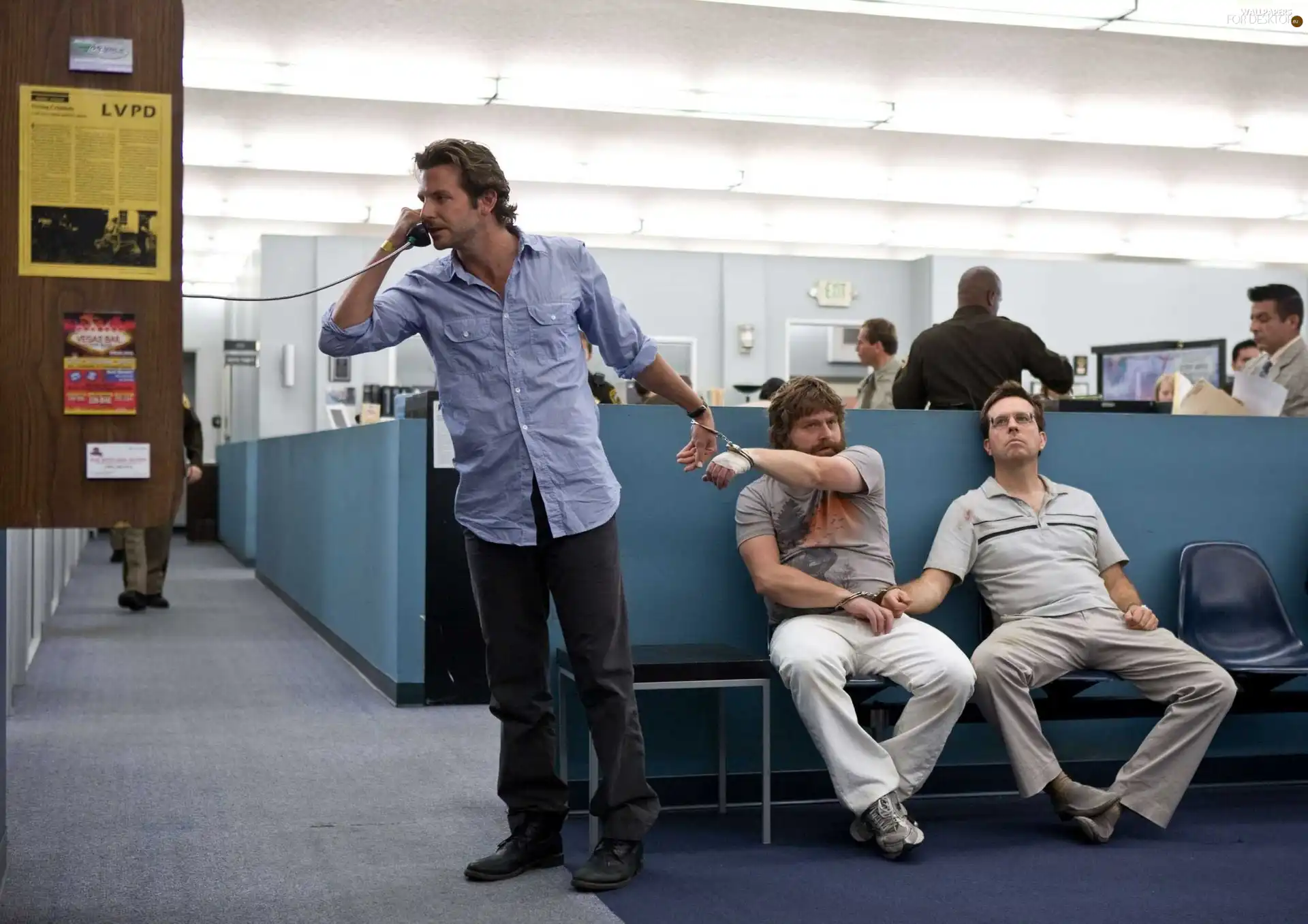 Alan, Stu, police station, Phil, The Hangover