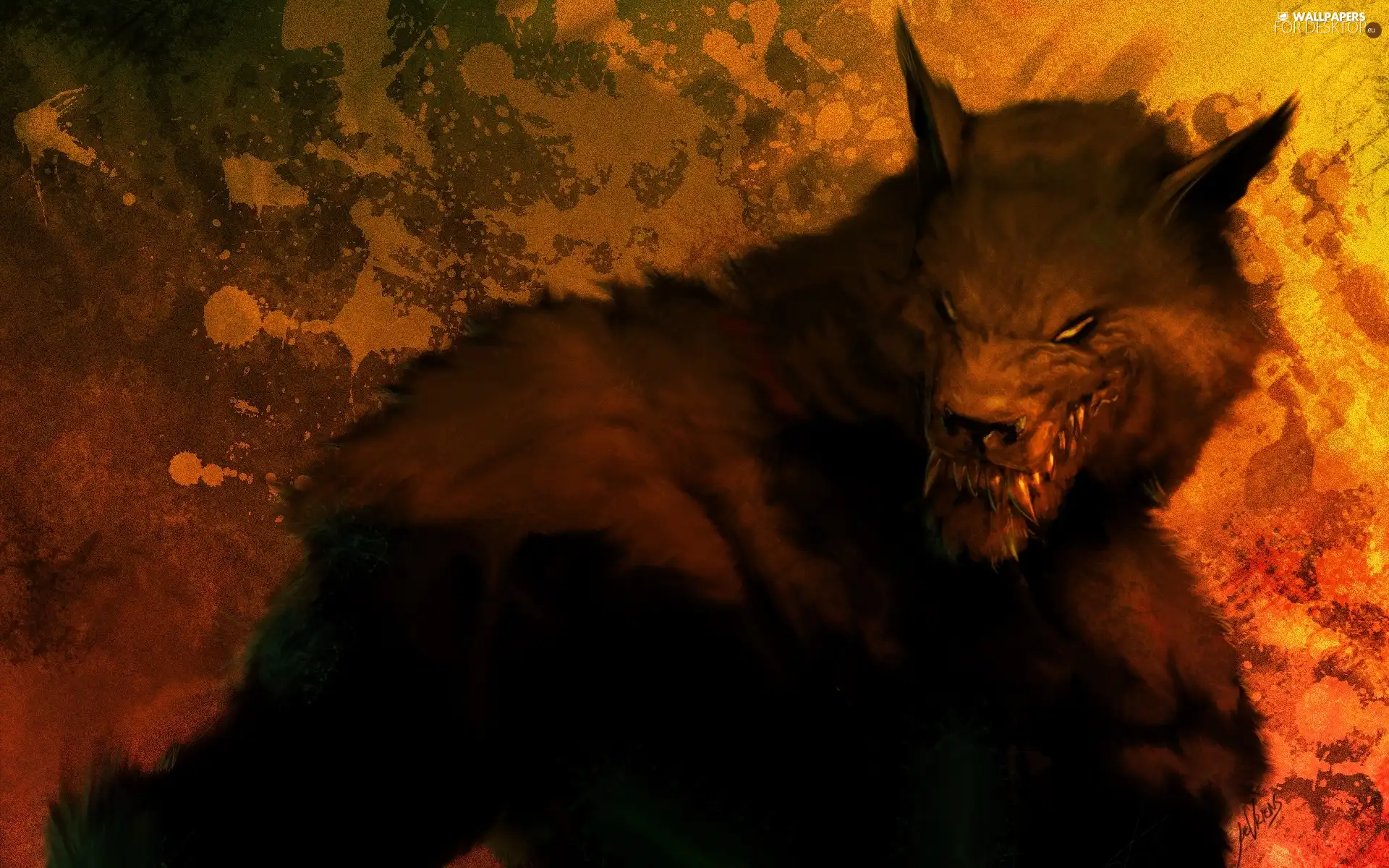 werewolf, rage, picture, beast