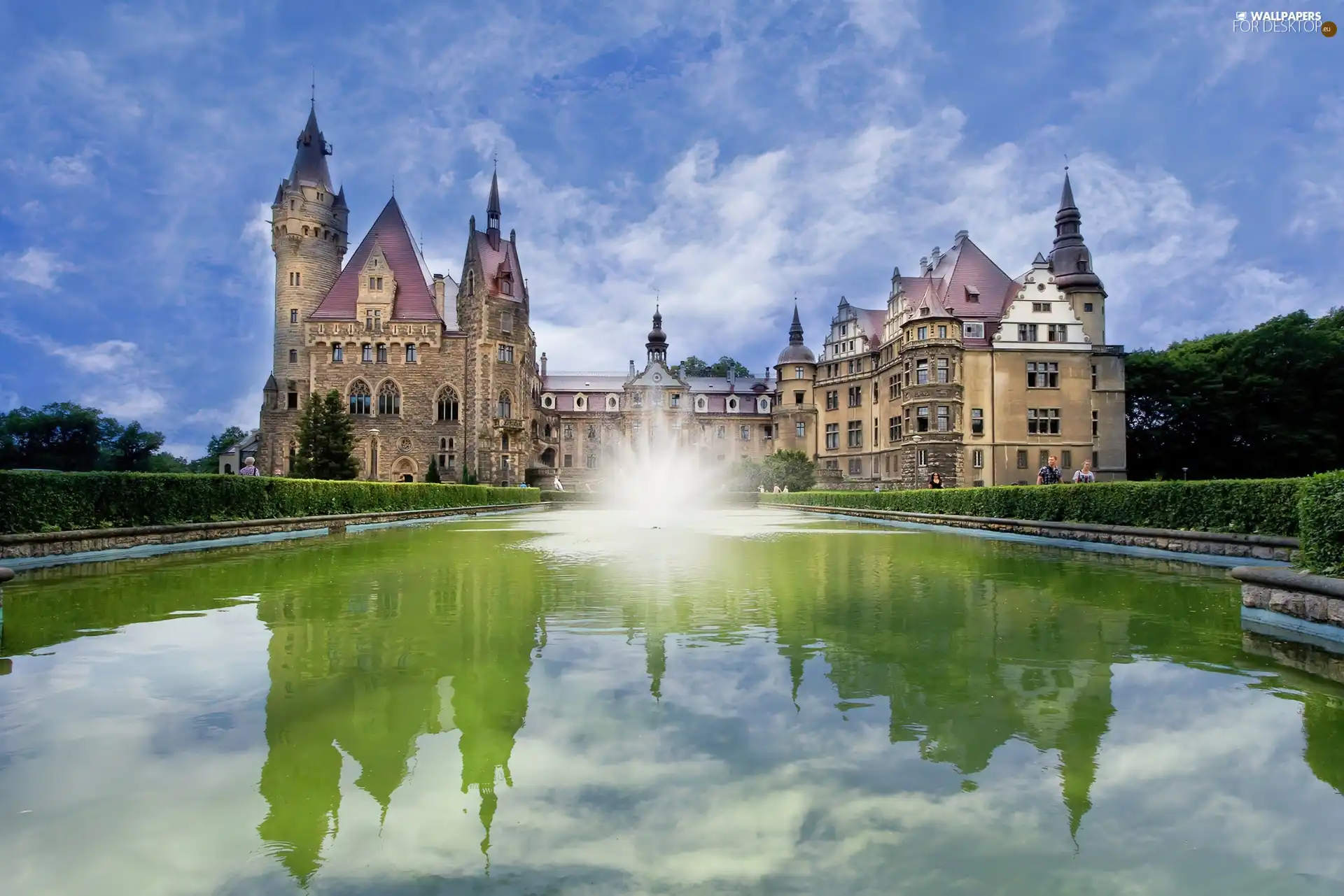 fountain, scrotum, Poland, Castle