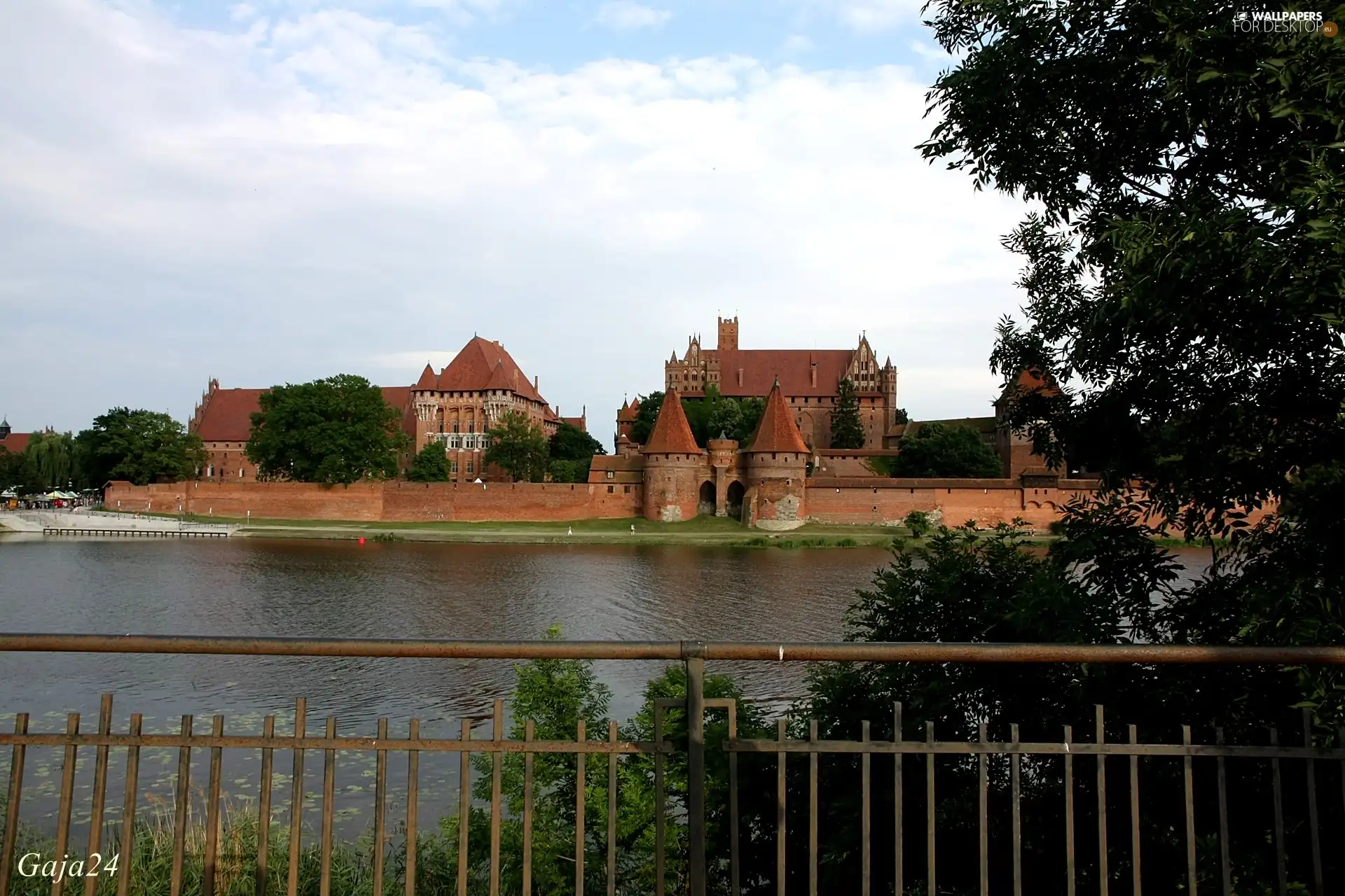 Nogat River, Malbork, Poland, Teutonic Castle