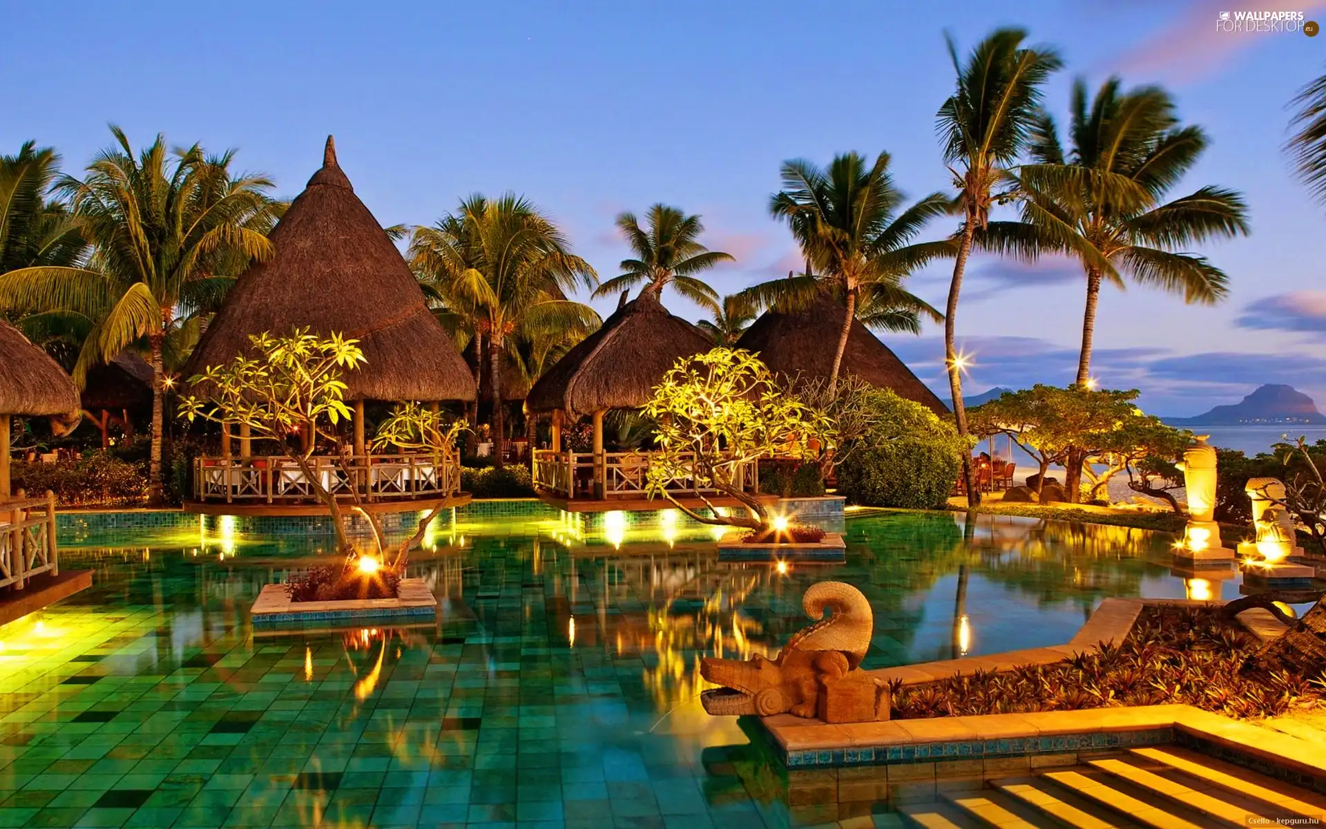 Mauritius, Restaurant, Pool, holiday