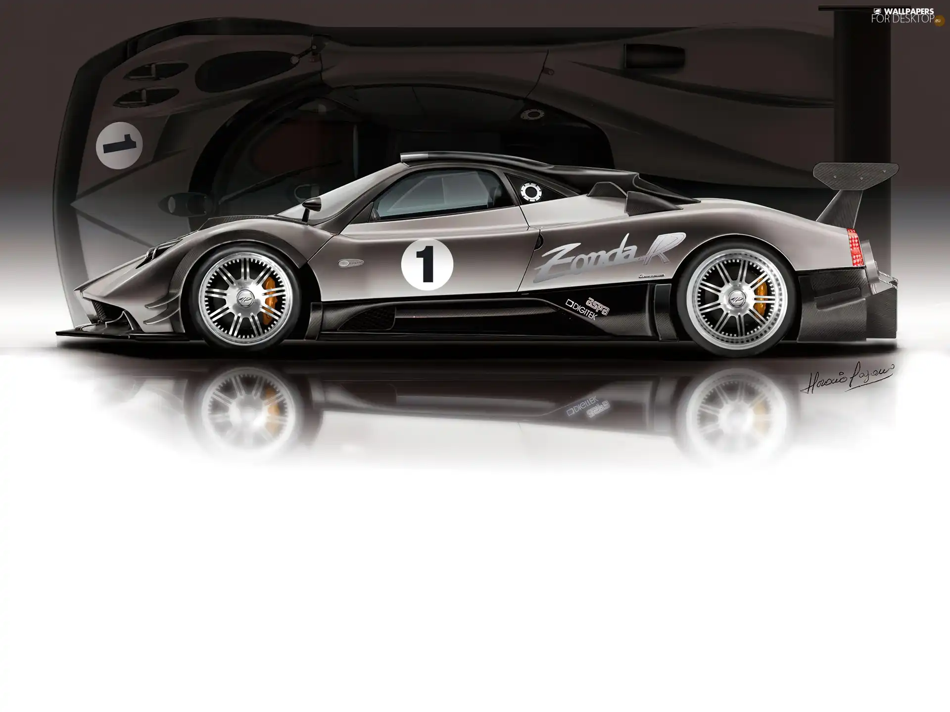 side, Pagani Zonda, profile
