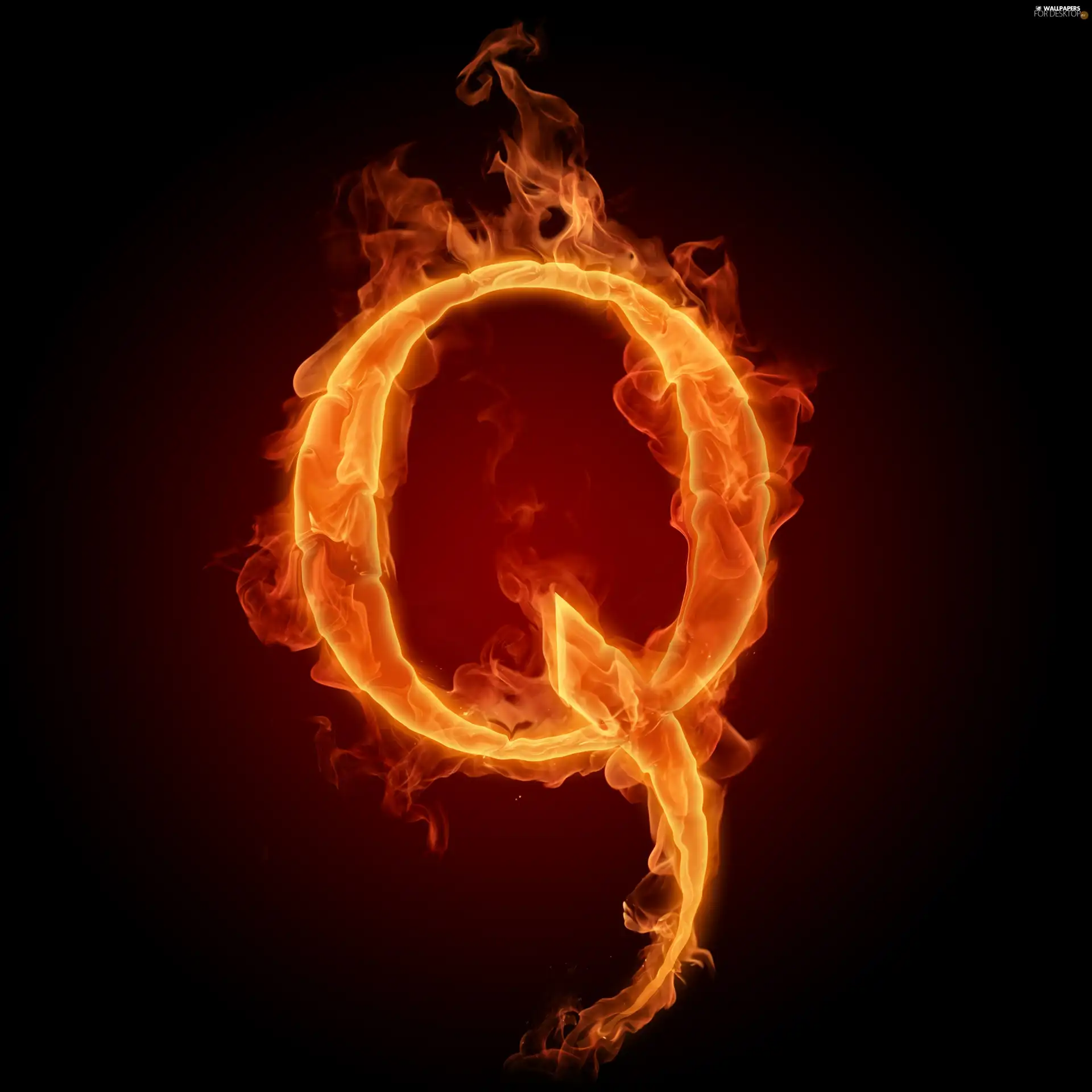 Q, Fire, letter